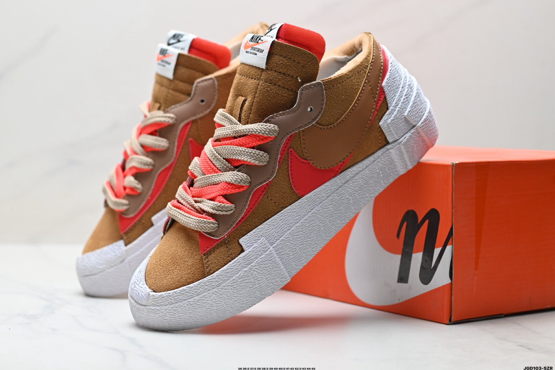 Sacai x Nike Blazer Mid 经典百搭中帮开拓者休闲运动板鞋 DD1877-100