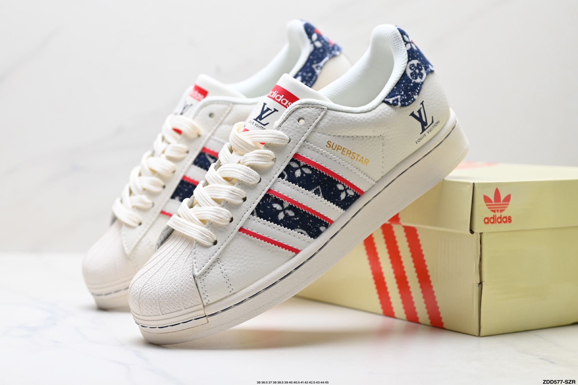 Adidas Originals Superstar 阿迪达斯 三叶草 贝壳头’DIY’系列低帮经典百搭休闲运动板鞋 JY8909