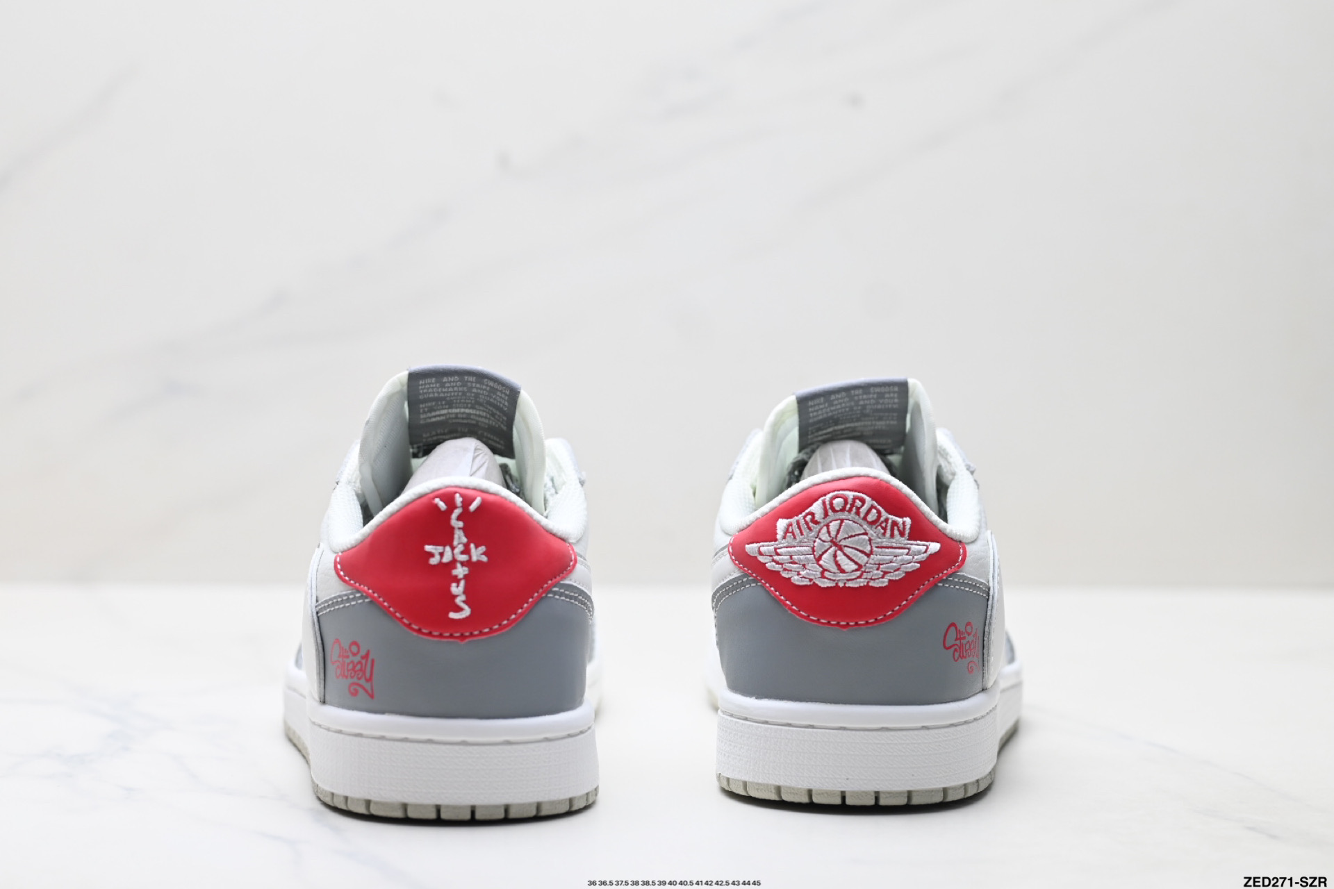 Nike Air Jordan 1 x Travis Scott AJ1倒勾 乔一倒钩 ‘DIY’定制 耐克 低帮文化篮球鞋 DZ5899-006