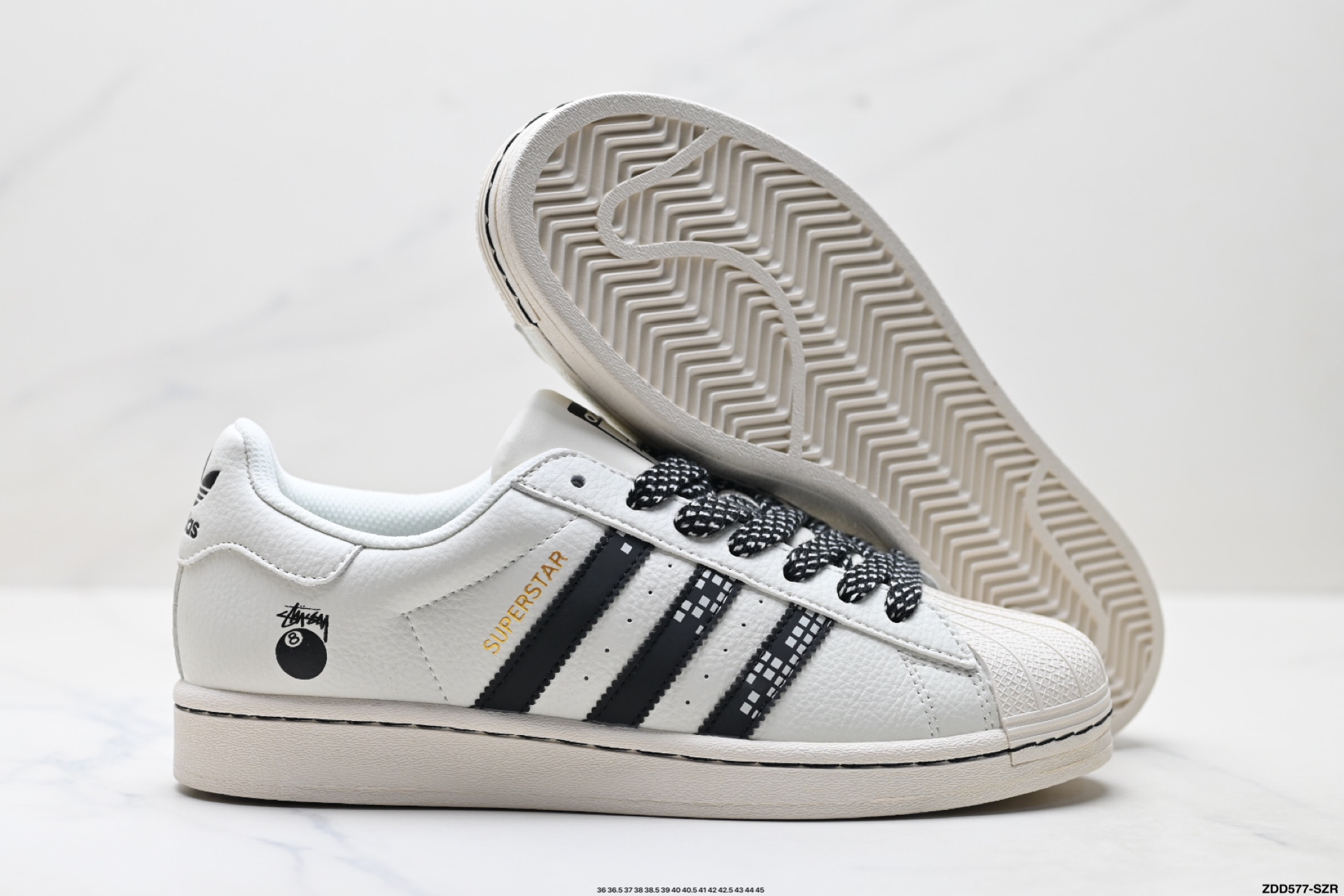 Adidas Originals Superstar 阿迪达斯 三叶草 贝壳头’DIY’系列低帮经典百搭休闲运动板鞋 JY8909