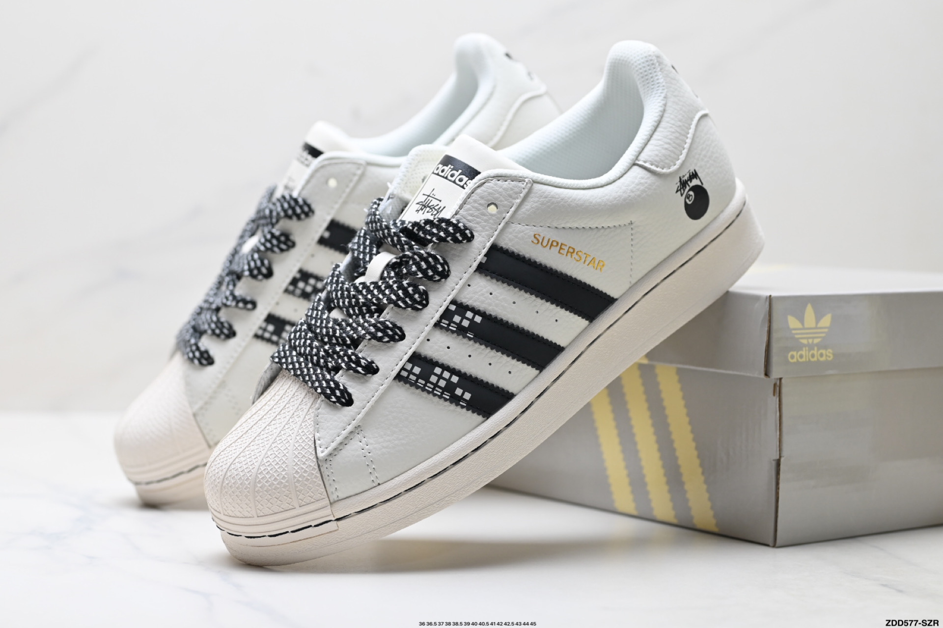Adidas Originals Superstar 阿迪达斯 三叶草 贝壳头’DIY’系列低帮经典百搭休闲运动板鞋 JY8909