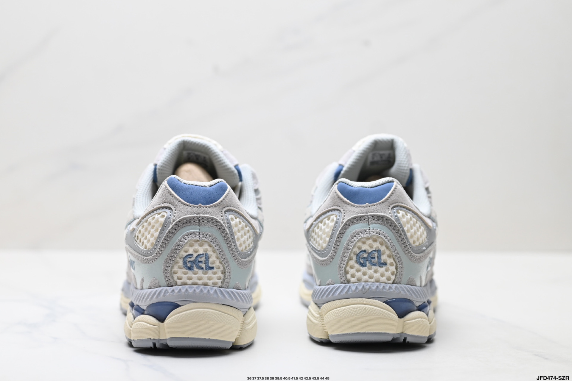 ASICS GEL-NYC 亚瑟士 透气网眼鞋面 配合部分合成革材质 采用全新AHAR+橡胶材质 更加耐磨 1203A372-600