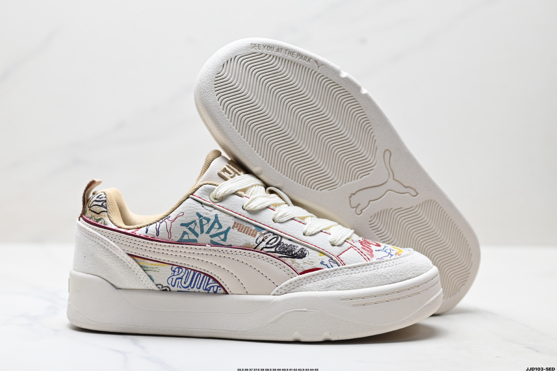 PUMA彪马Slipstream Lo Laces 男女情侣经典撞色板鞋休闲潮流时尚板鞋 400497-01