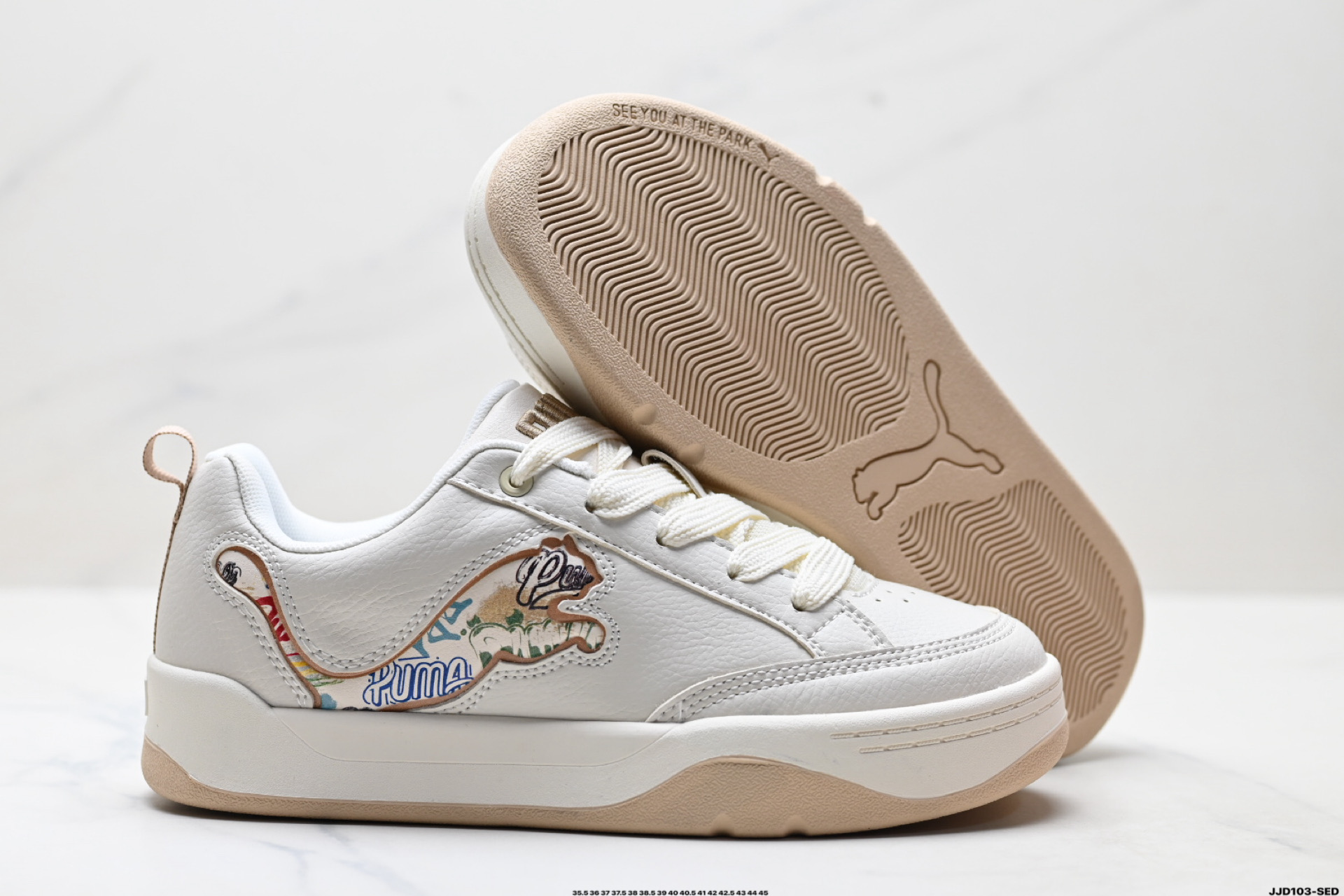 PUMA彪马Slipstream Lo Laces 男女情侣经典撞色板鞋休闲潮流时尚板鞋 400497-01