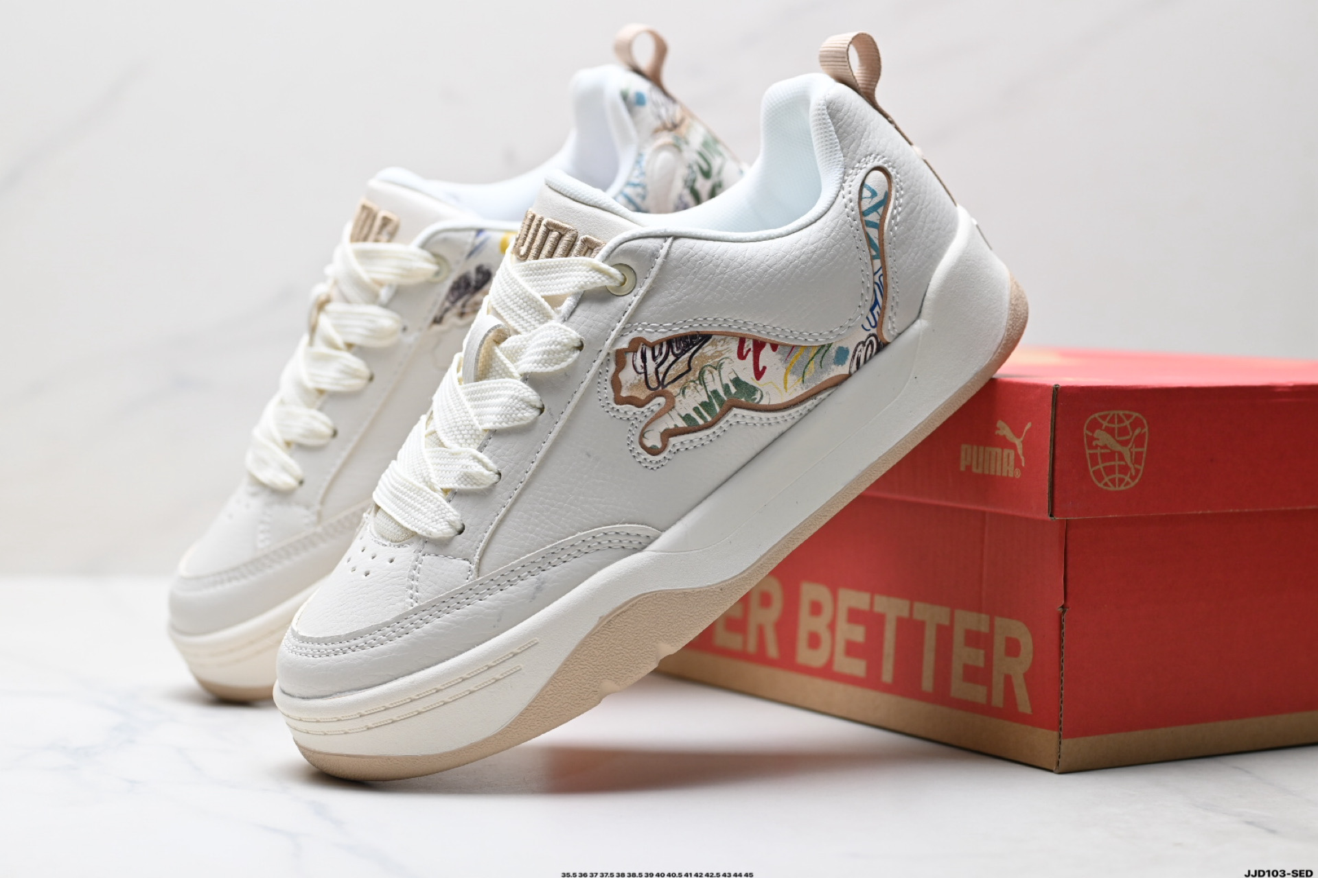 PUMA彪马Slipstream Lo Laces 男女情侣经典撞色板鞋休闲潮流时尚板鞋 400497-01