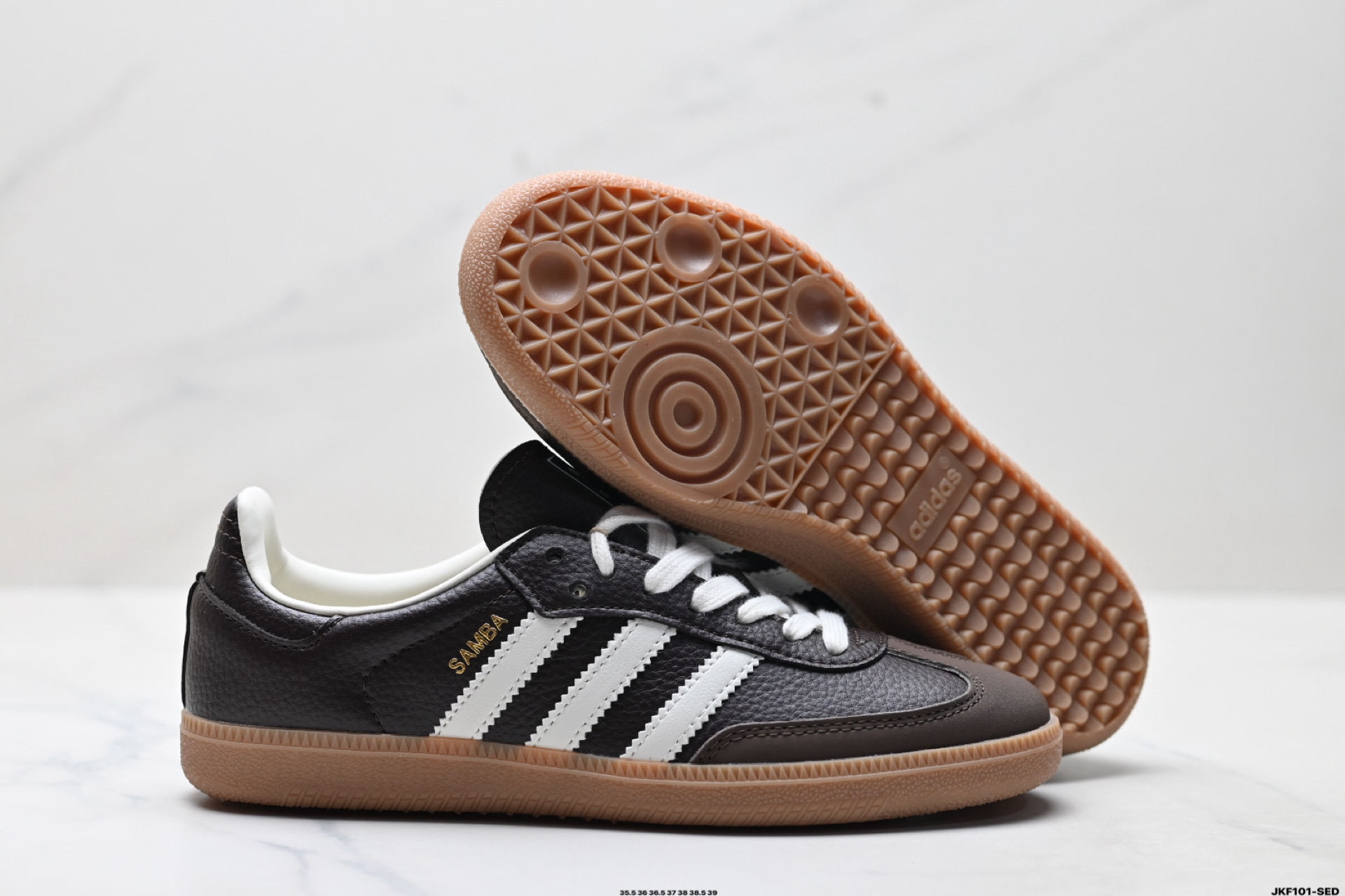 Adidas Originals Samba OG 阿迪达斯三叶草 桑巴舞系列绅士德训足球风百搭低帮休闲运动板鞋 JR0891