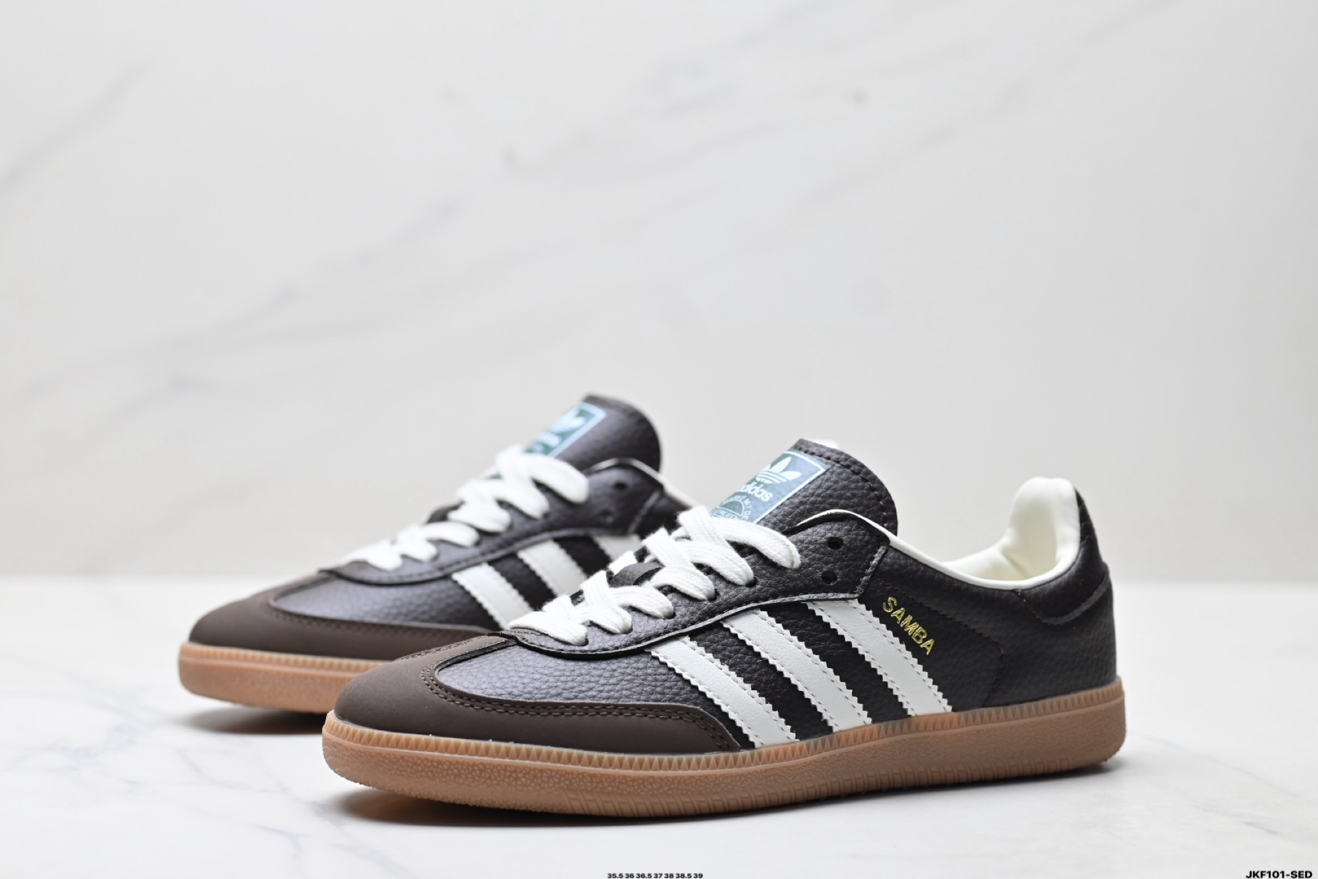 Adidas Originals Samba OG 阿迪达斯三叶草 桑巴舞系列绅士德训足球风百搭低帮休闲运动板鞋 JR0891