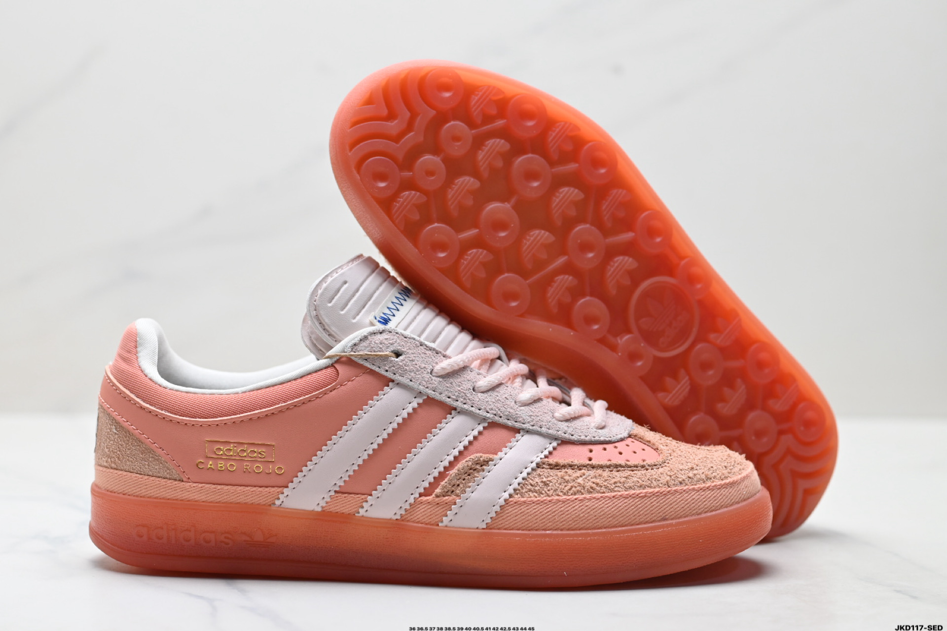 Bad Bunny x Adidas Originals Gazelle INdoor 三叶草休闲防滑耐磨低帮板鞋 JS5052