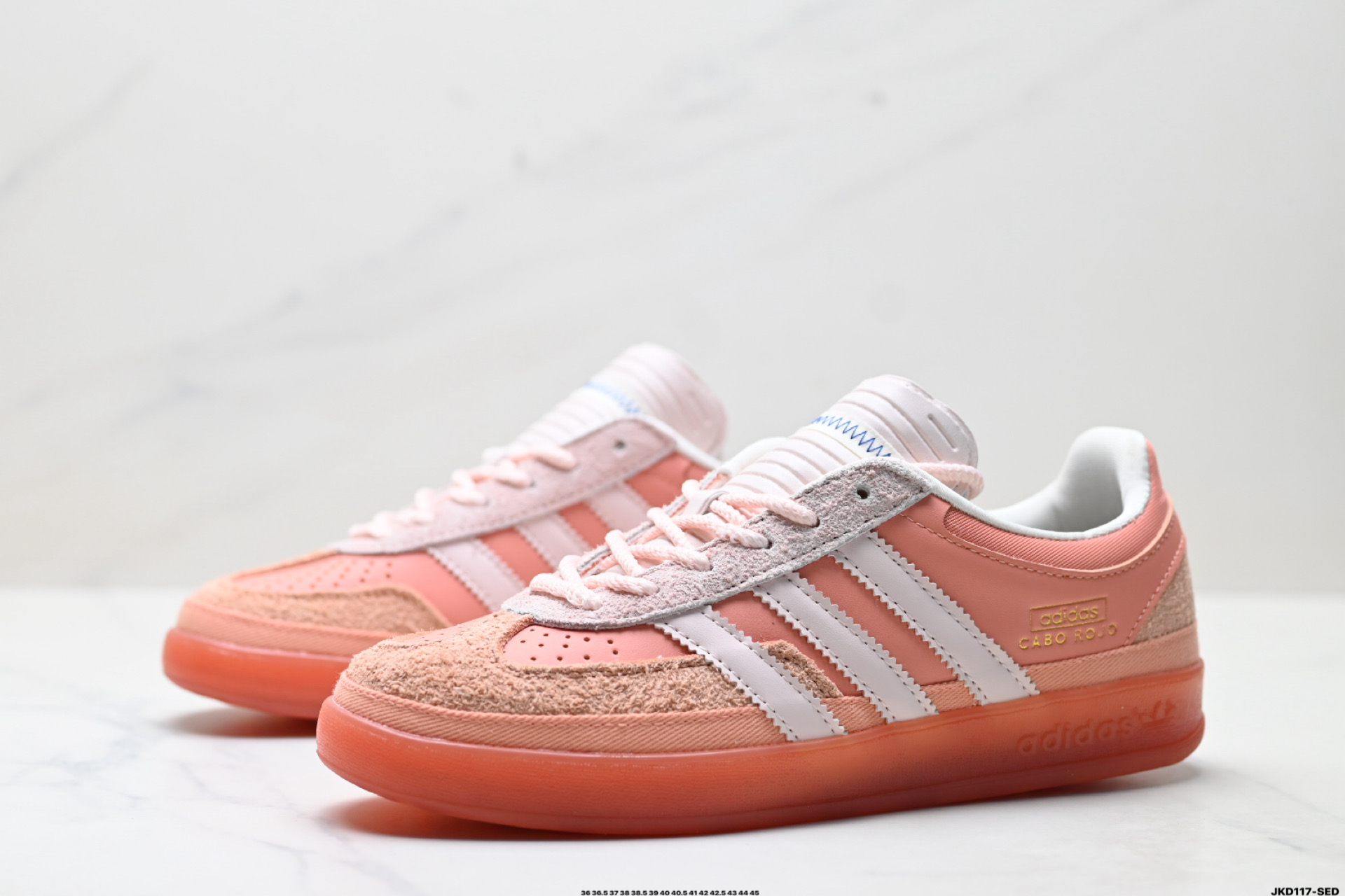 Bad Bunny x Adidas Originals Gazelle INdoor 三叶草休闲防滑耐磨低帮板鞋 JS5052