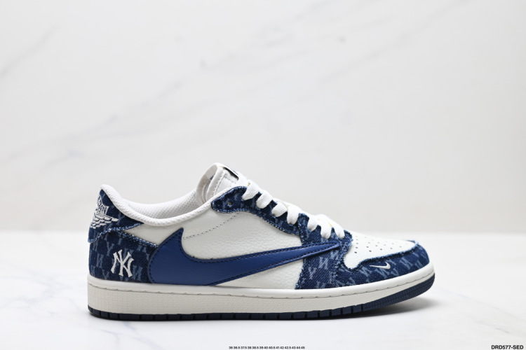 Air Jordan 1 Low New York Yankees Navy Denim Shoes DM7866-050 1 Air Jordan 1 Low New York Yankees Navy Denim Shoes DM7866-050
