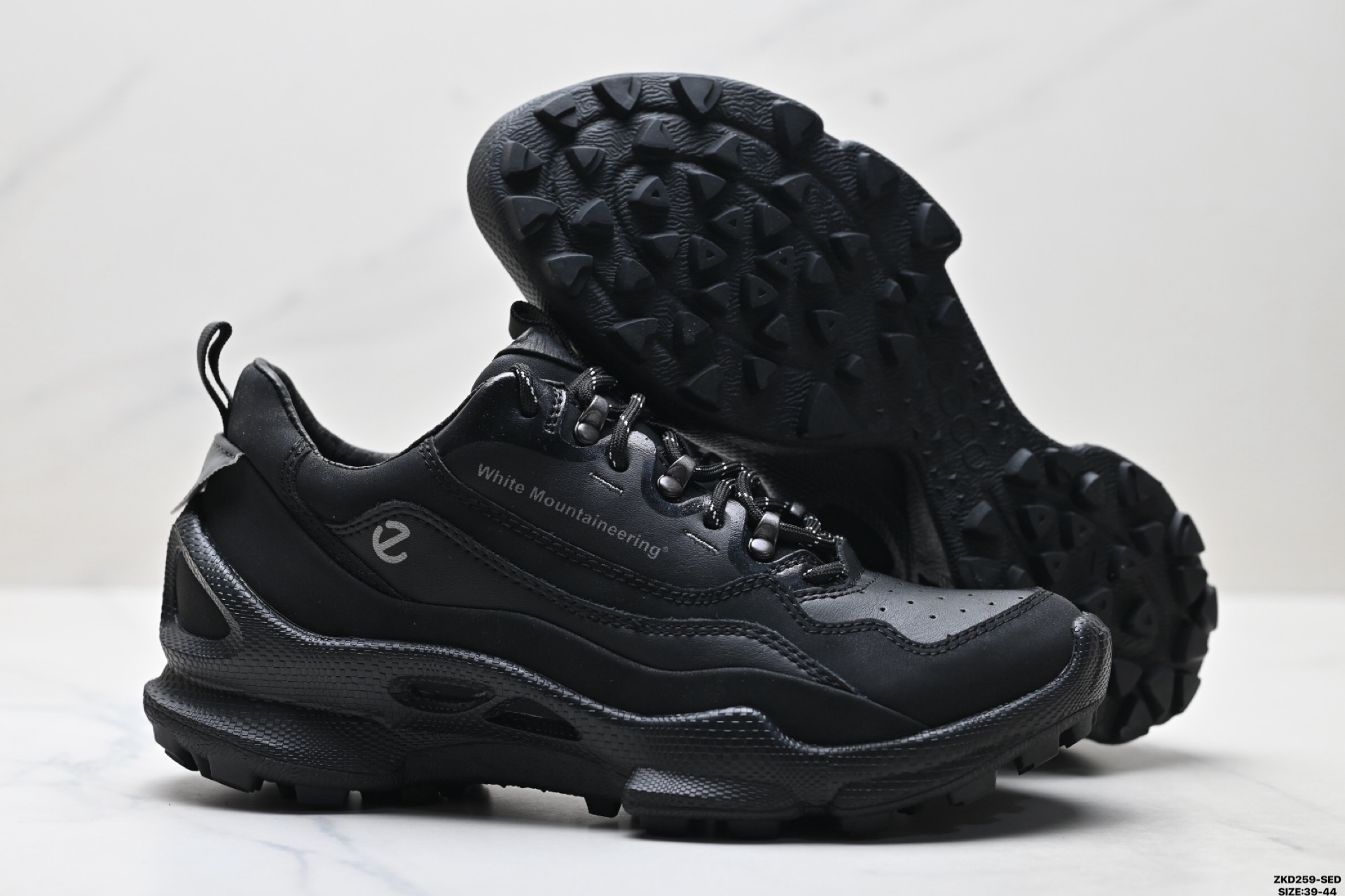 Ecco爱步 BIOM C-TRAIL系列 牛皮 圆头厚底系带 低帮 徒步鞋 803614-510