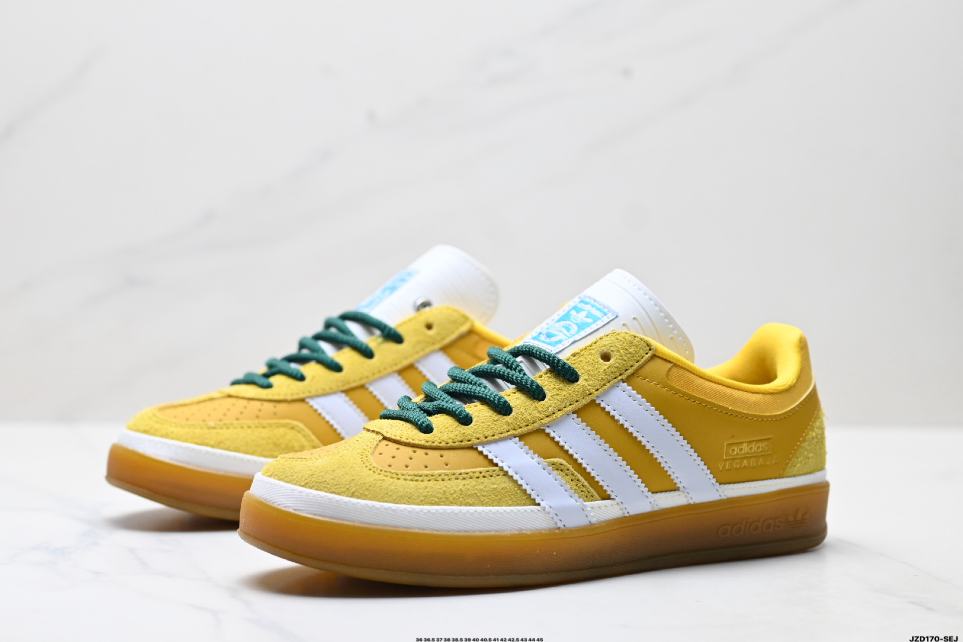 Bad Bunny x Adidas Originals Gazelle INdoor 三叶草休闲防滑耐磨低帮板鞋 JS5053