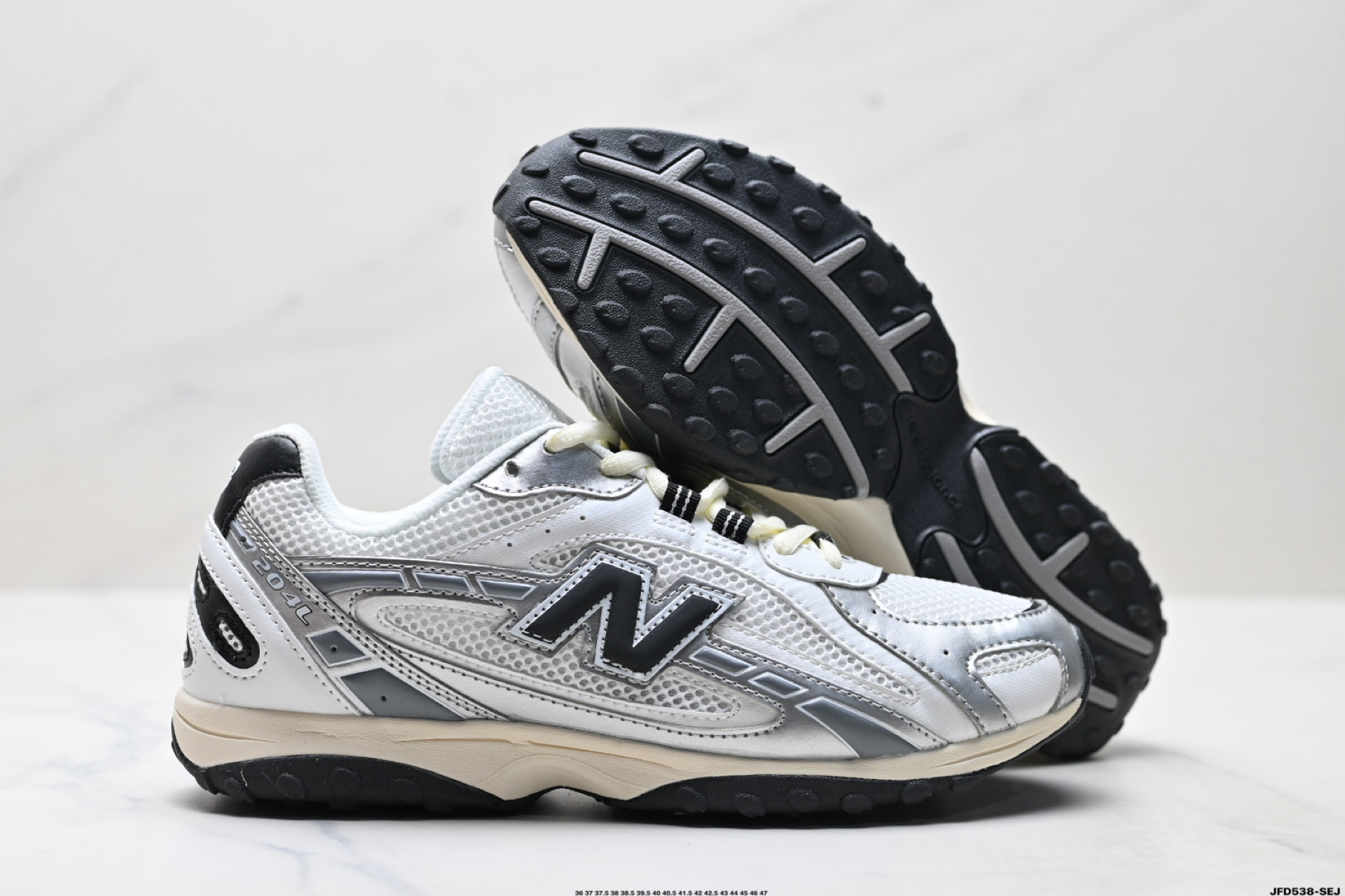 New Balance 204L系列 新百伦 薄底鞋 薄底皮质鞋带德训系 减震耐磨包裹性支撑轻便 低帮 生活休闲鞋 U204LSWD