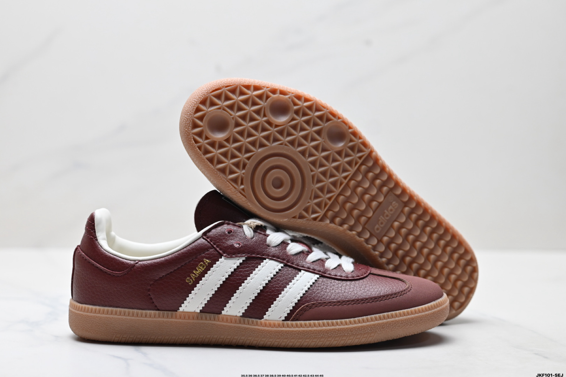 Adidas Originals Samba OG 阿迪达斯三叶草 桑巴舞系列绅士德训足球风百搭低帮休闲运动板鞋 JR0892