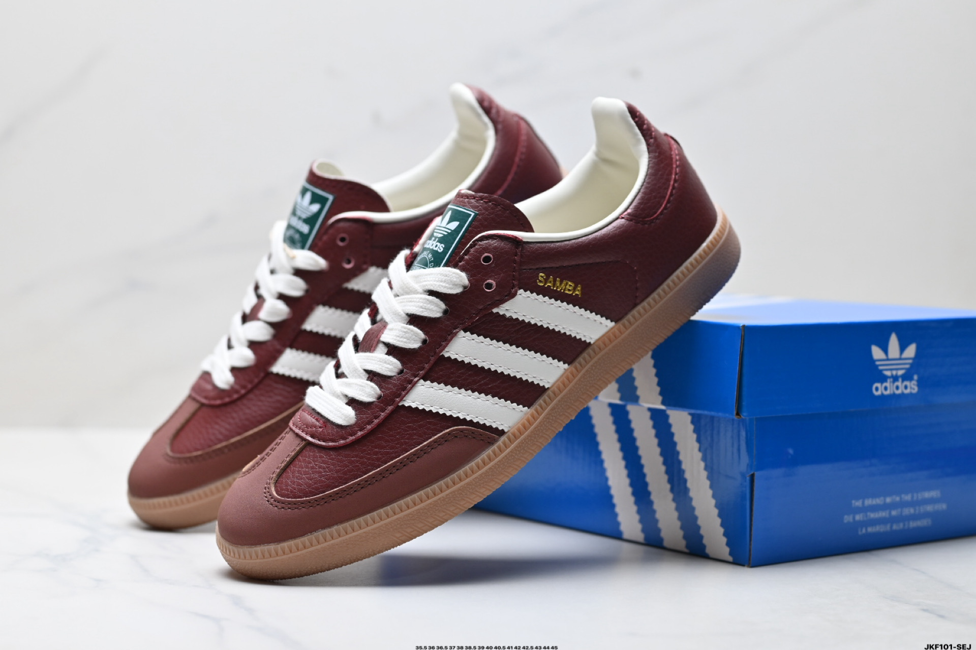 Adidas Originals Samba OG 阿迪达斯三叶草 桑巴舞系列绅士德训足球风百搭低帮休闲运动板鞋 JR0892