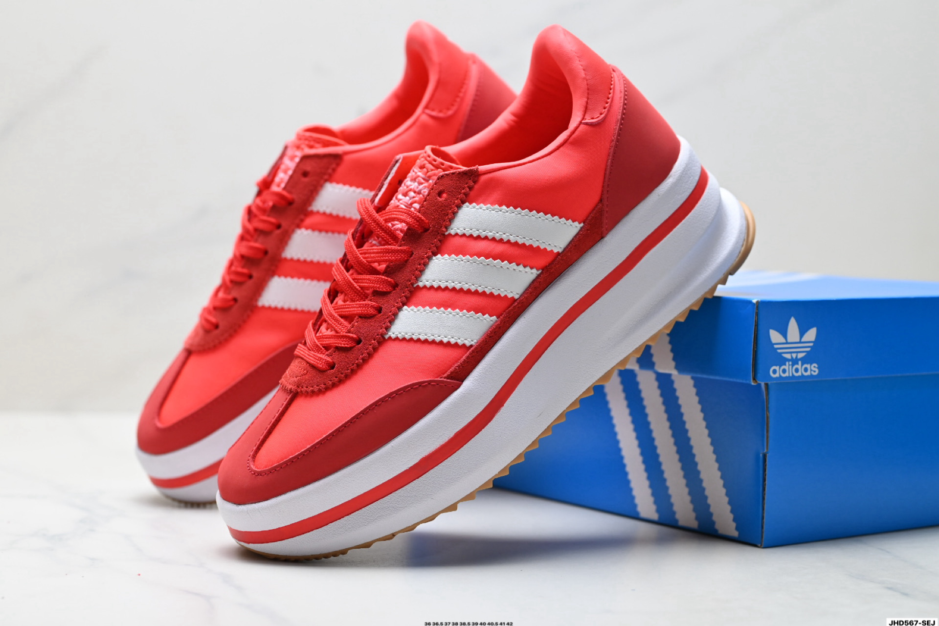 Adidas SL 72 STACK 阿迪达斯 厚底三叶草复古休闲跑步鞋休闲运动鞋 JQ6420