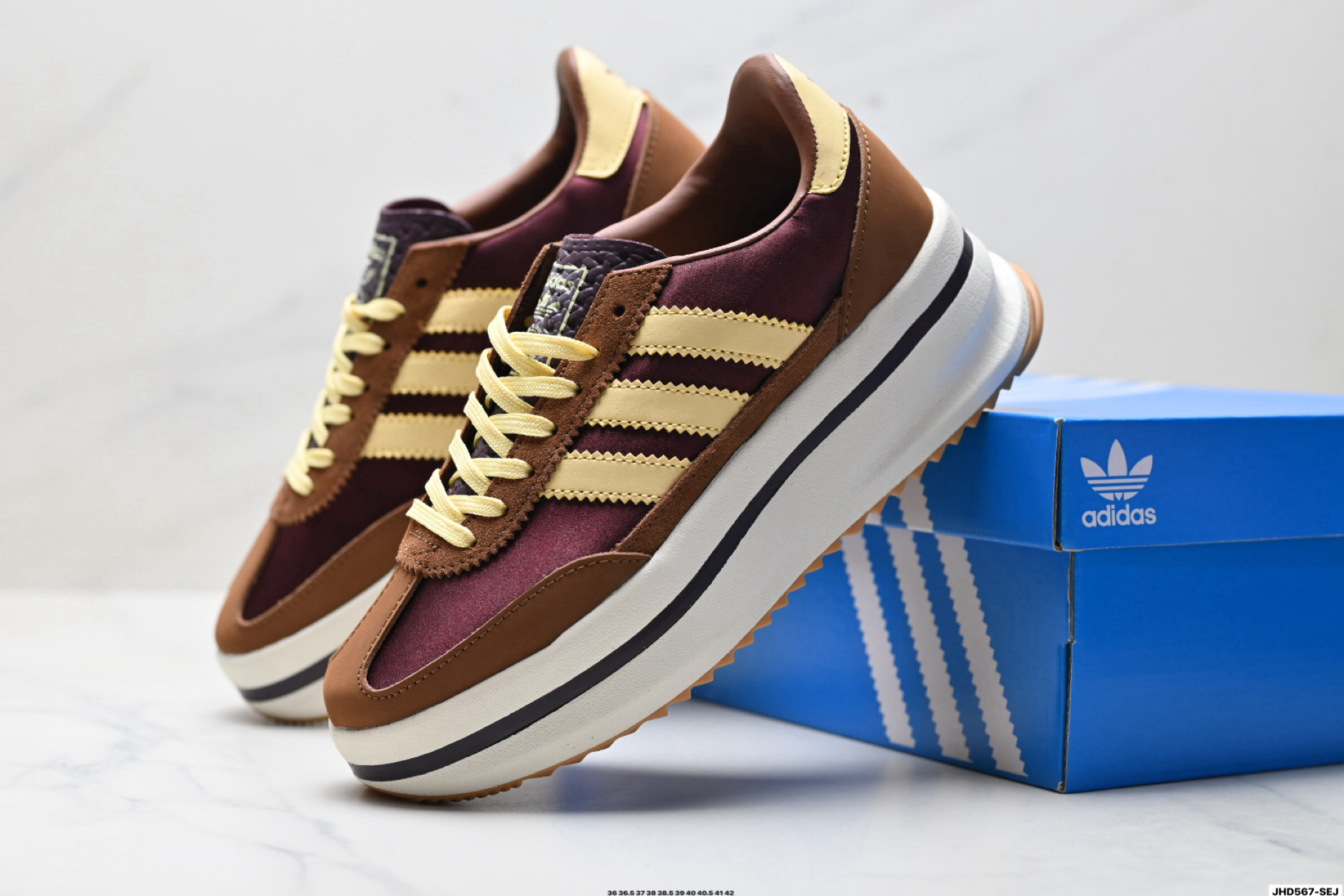 Adidas SL 72 STACK 阿迪达斯 厚底三叶草复古休闲跑步鞋休闲运动鞋 JQ6420