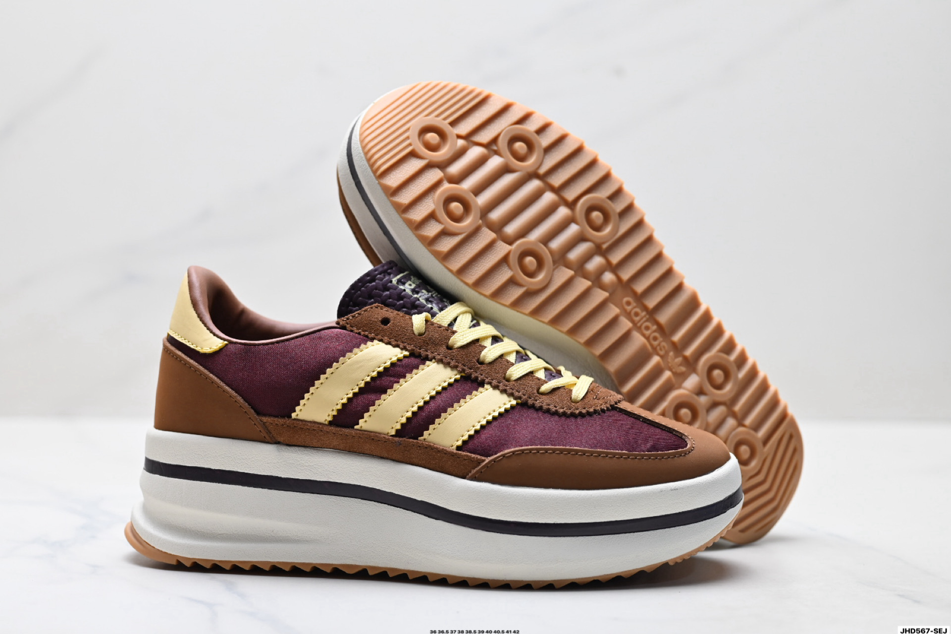 Adidas SL 72 STACK 阿迪达斯 厚底三叶草复古休闲跑步鞋休闲运动鞋 JQ6420