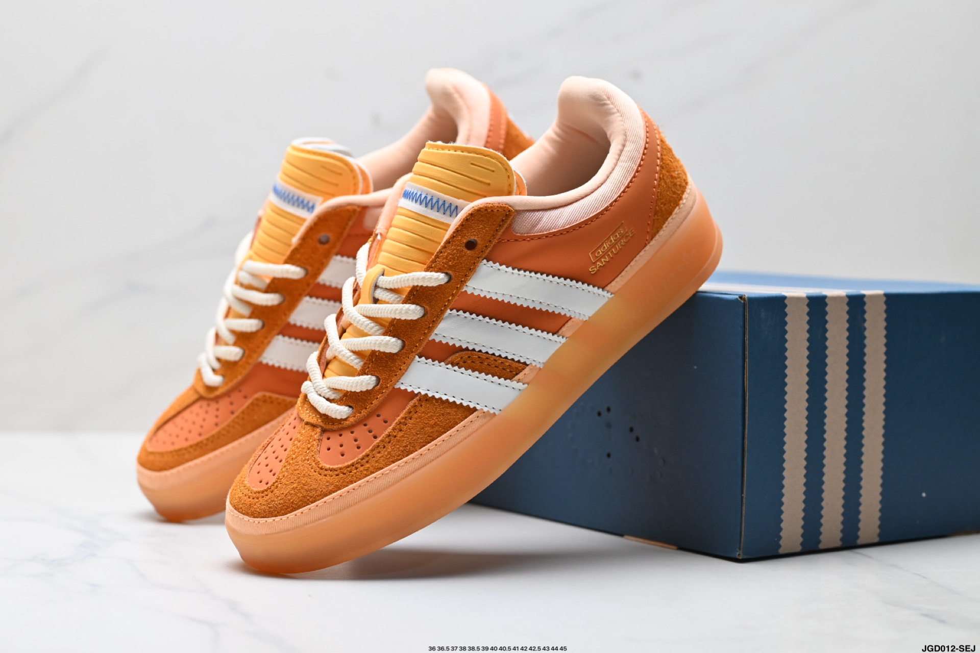 Bad Bunny x Adidas Originals Gazelle INdoor 三叶草休闲防滑耐磨低帮板鞋 JS5050