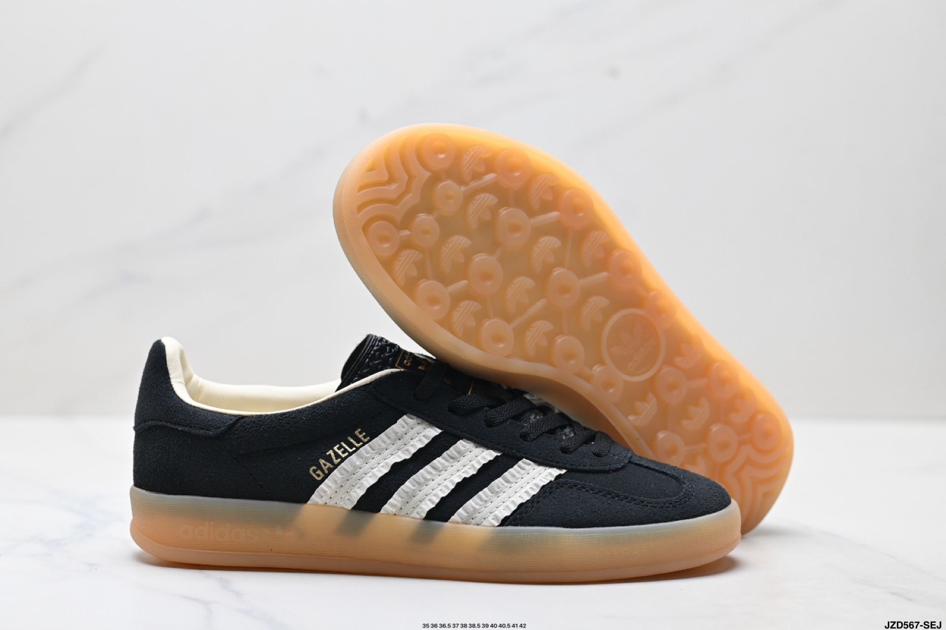 Adidas Originals Gazelle INdoor 三叶草休闲防滑耐磨低帮板鞋 JS1412