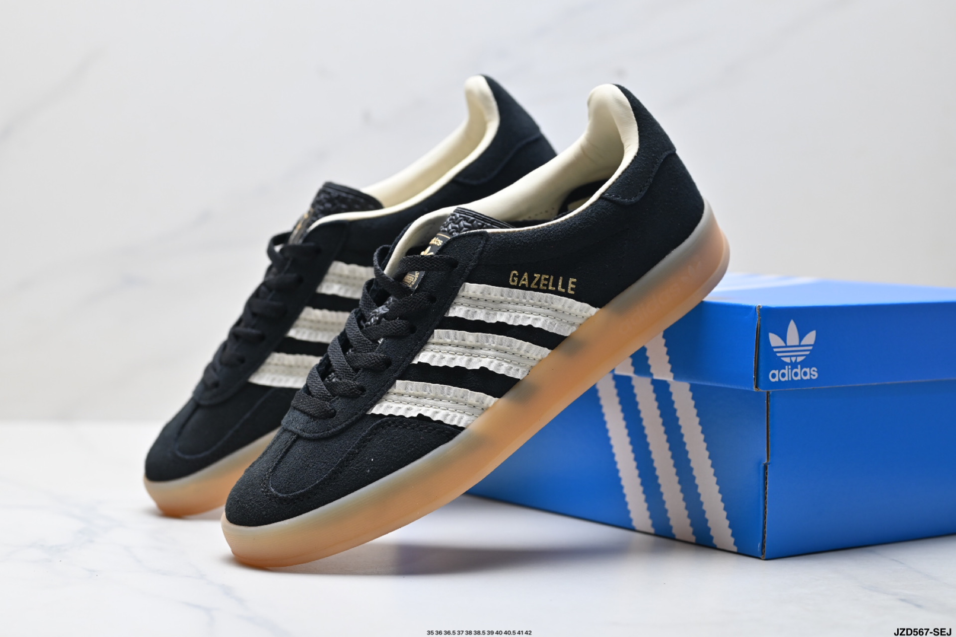 Adidas Originals Gazelle INdoor 三叶草休闲防滑耐磨低帮板鞋 JS1412