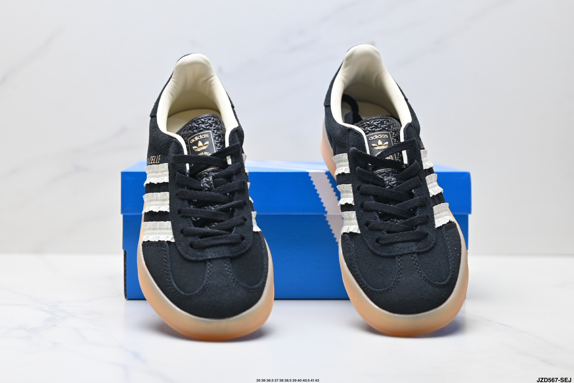 Adidas Originals Gazelle INdoor 三叶草休闲防滑耐磨低帮板鞋 JS1412