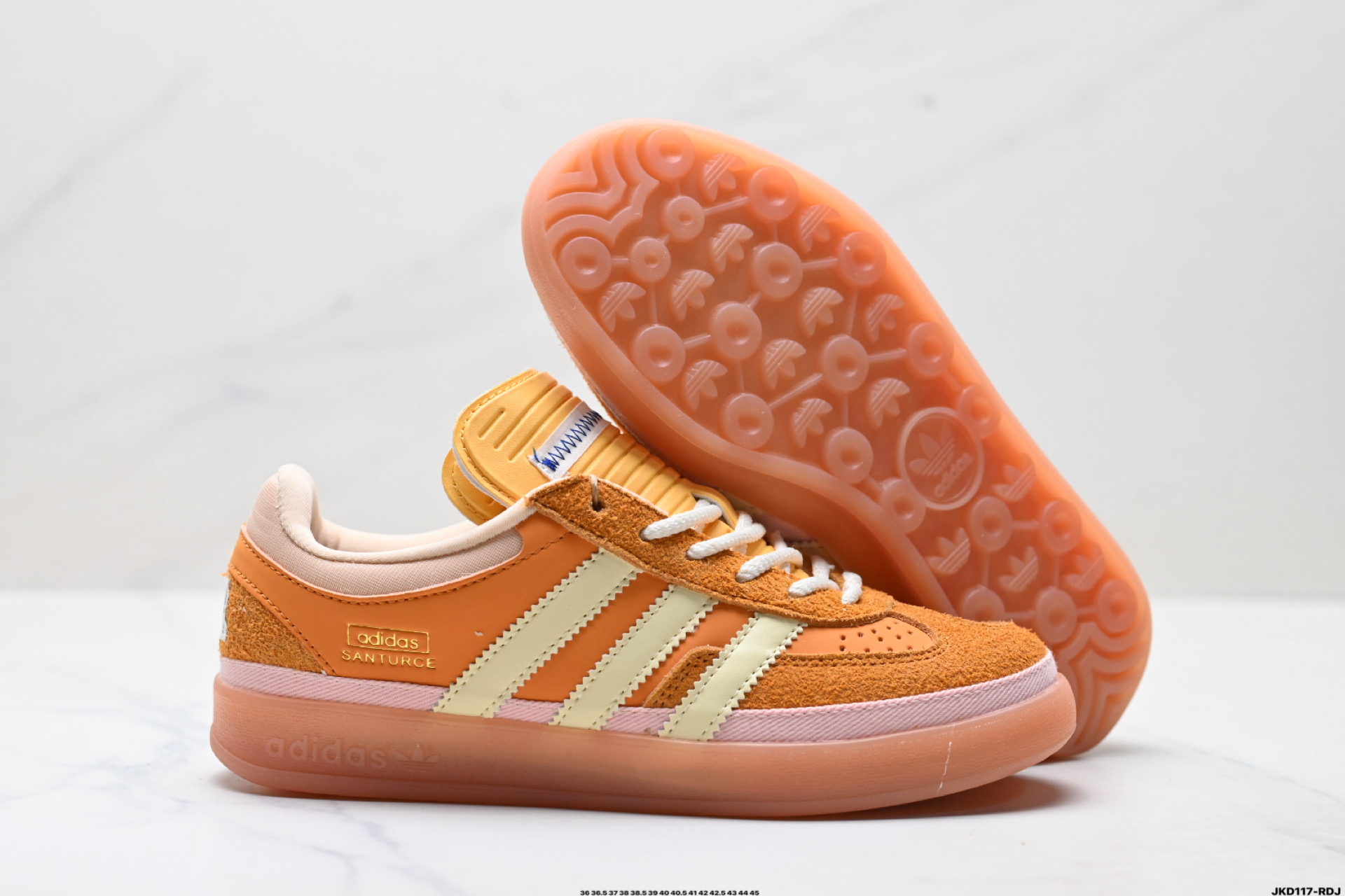 Bad Bunny x Adidas Originals Gazelle INdoor 三叶草休闲防滑耐磨低帮板鞋 JS5049