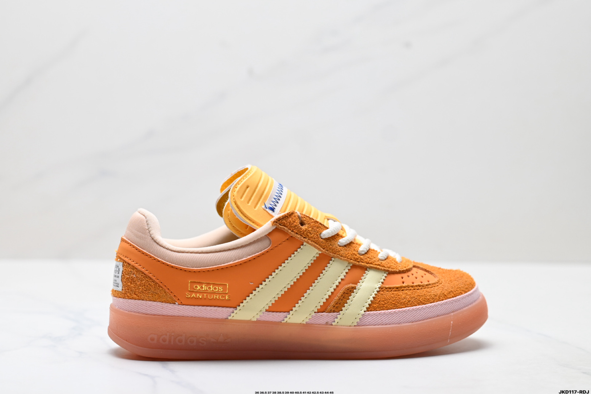 Bad Bunny x Adidas Originals Gazelle INdoor 三叶草休闲防滑耐磨低帮板鞋 JS5049