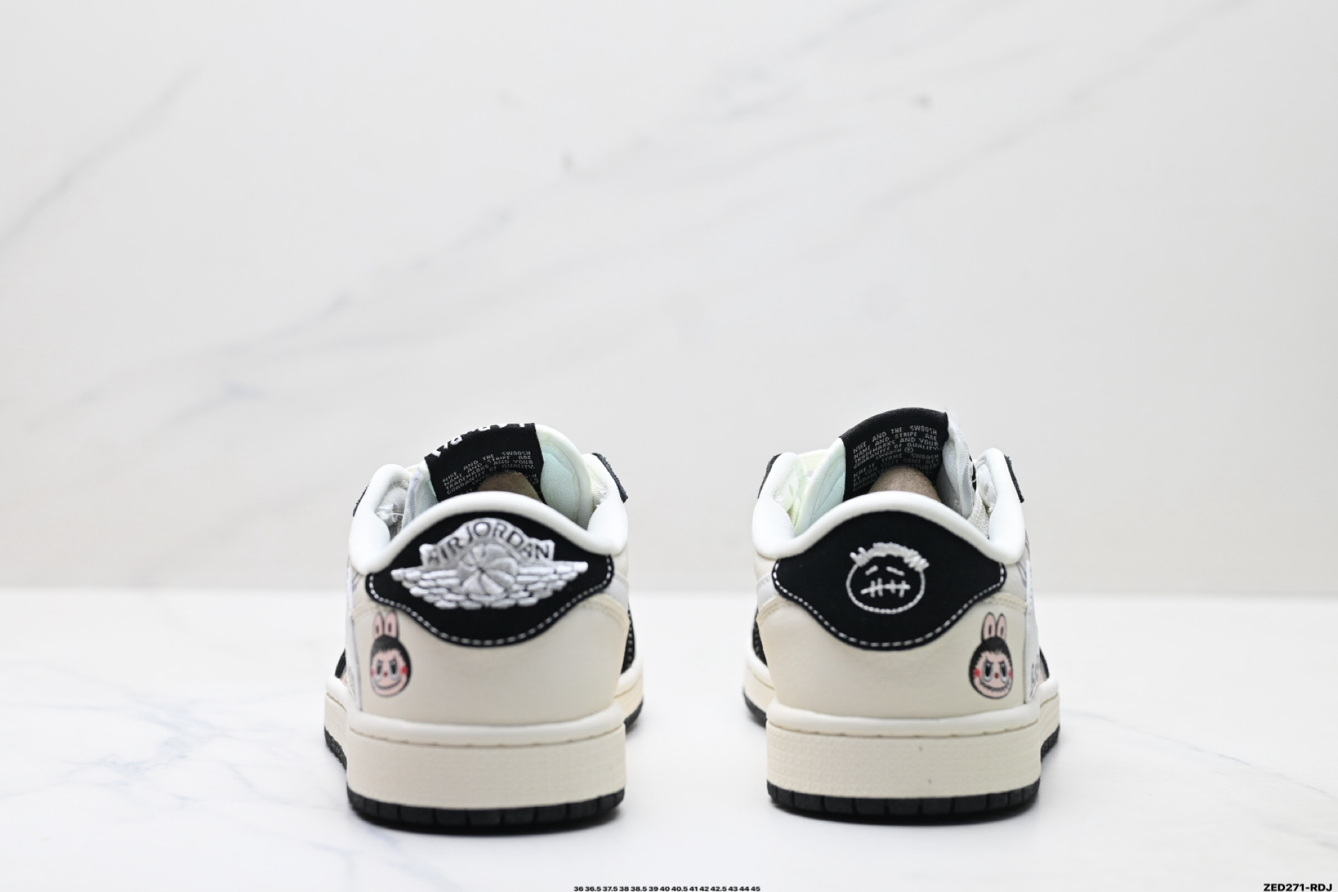 Nike Air Jordan 1 x Travis Scott AJ1倒勾 乔一倒钩 ‘DIY’定制 耐克 低帮文化篮球鞋 DX1888-096