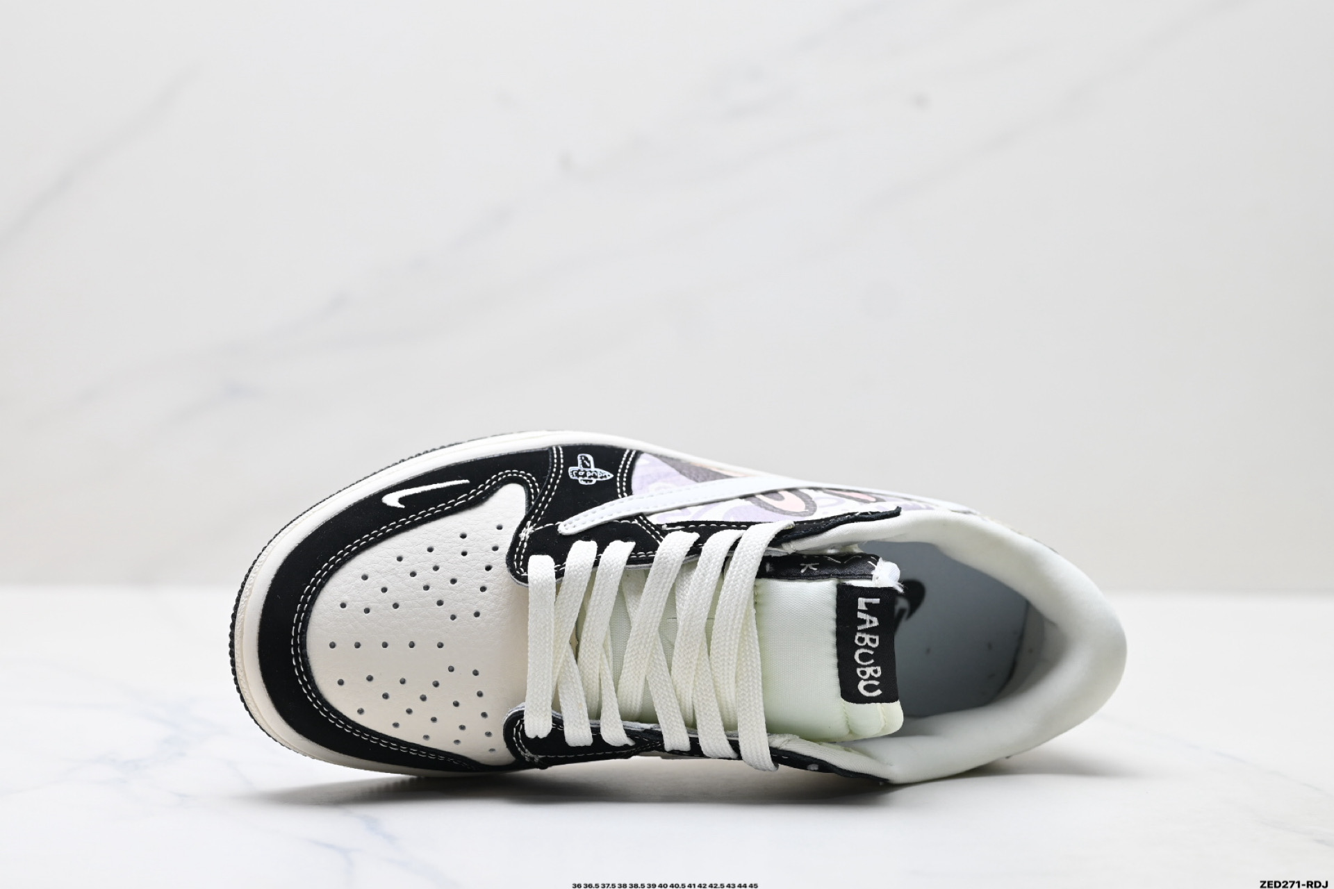 Nike Air Jordan 1 x Travis Scott AJ1倒勾 乔一倒钩 ‘DIY’定制 耐克 低帮文化篮球鞋 DX1888-096