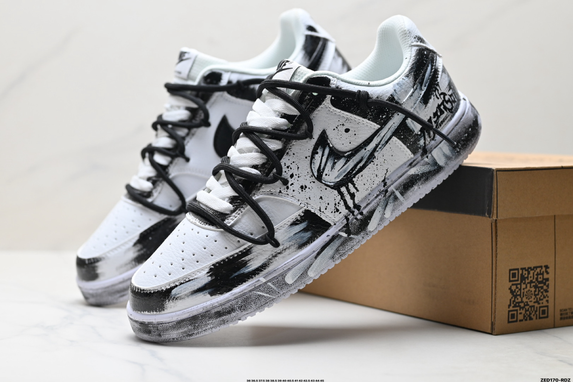 NIKE COURT VISION LO ‘DIY’定制 低帮百搭 透气休闲运动板鞋 DH2987-101