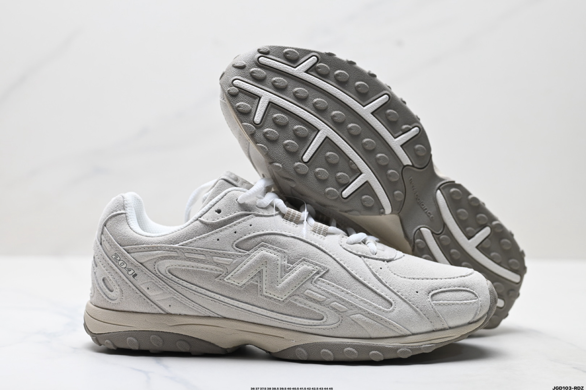 New Balance 204L系列 新百伦 薄底鞋 薄底皮质鞋带德训系 减震耐磨包裹性支撑轻便 低帮 生活休闲鞋 U204LMMC