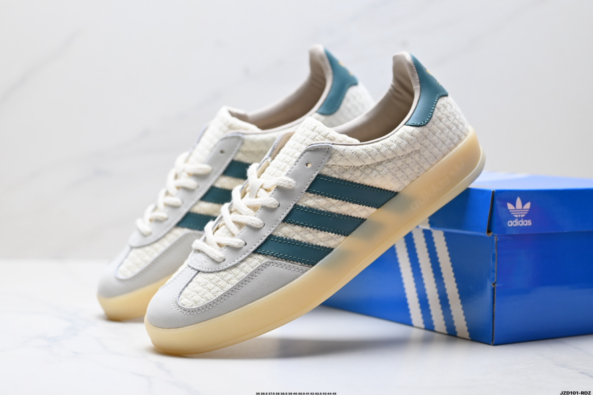 Adidas Originals Gazelle INdoor 三叶草休闲防滑耐磨低帮板鞋 JR3837