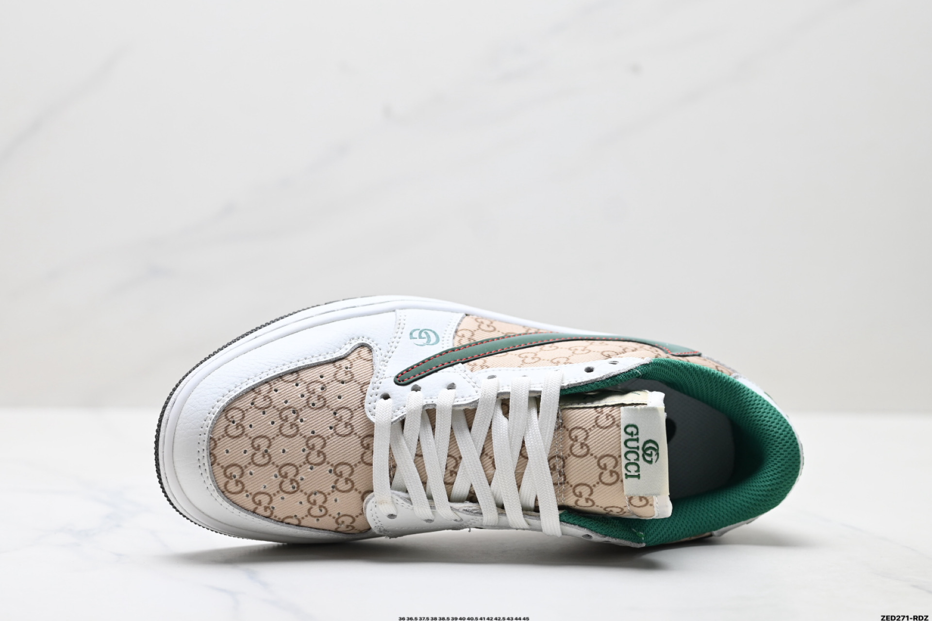 Nike Air Jordan 1 x Travis Scott AJ1倒勾 乔一倒钩 ‘DIY’定制 耐克 低帮文化篮球鞋 DZ5899-003