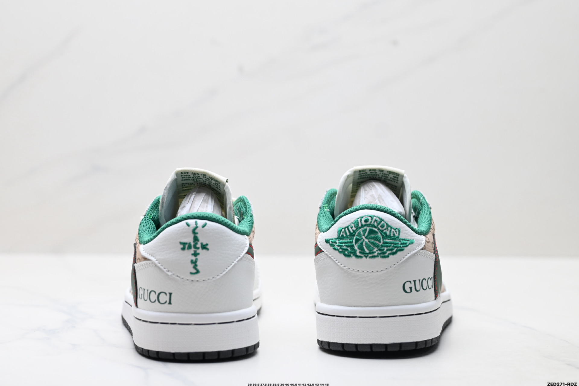 Nike Air Jordan 1 x Travis Scott AJ1倒勾 乔一倒钩 ‘DIY’定制 耐克 低帮文化篮球鞋 DZ5899-003