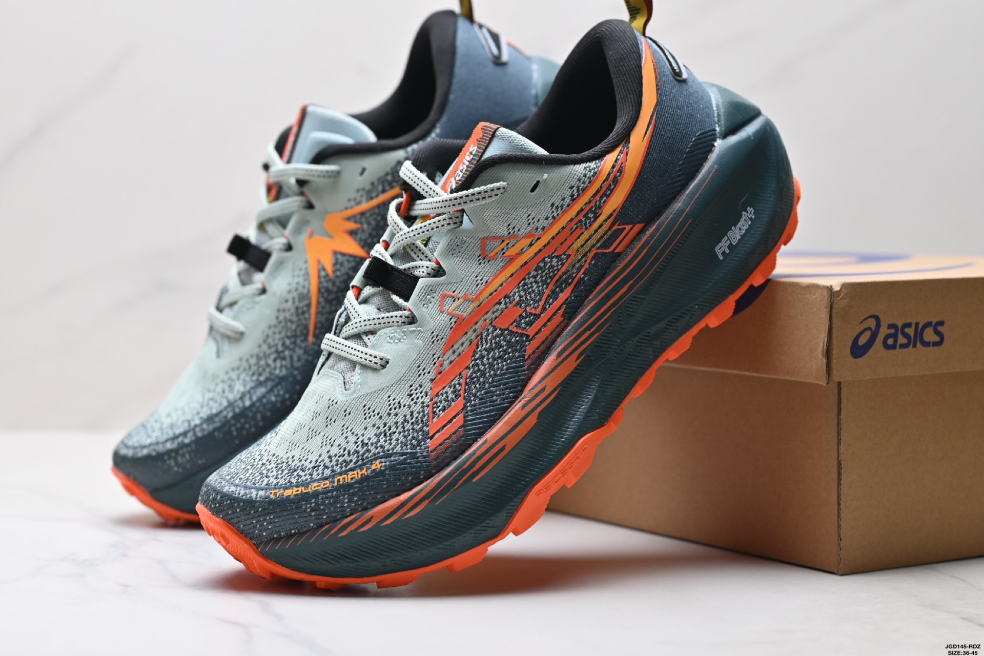 ASICS GEL-TRABUCO MAX 4 亚瑟士 网面透气 耐磨 越野跑步鞋 1011C187-001