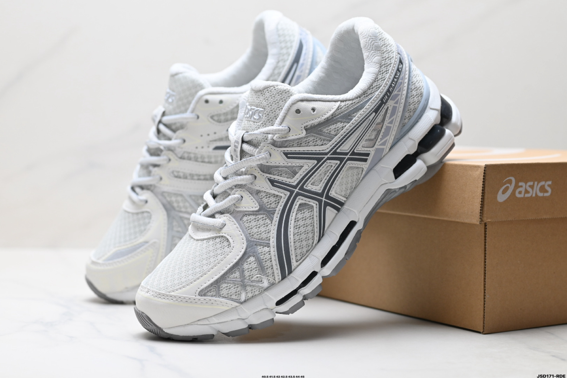 Asics Gel-Kinetic Fluent 亚瑟士 复古休闲运动鞋厚底增高老爹鞋 1203A591-021