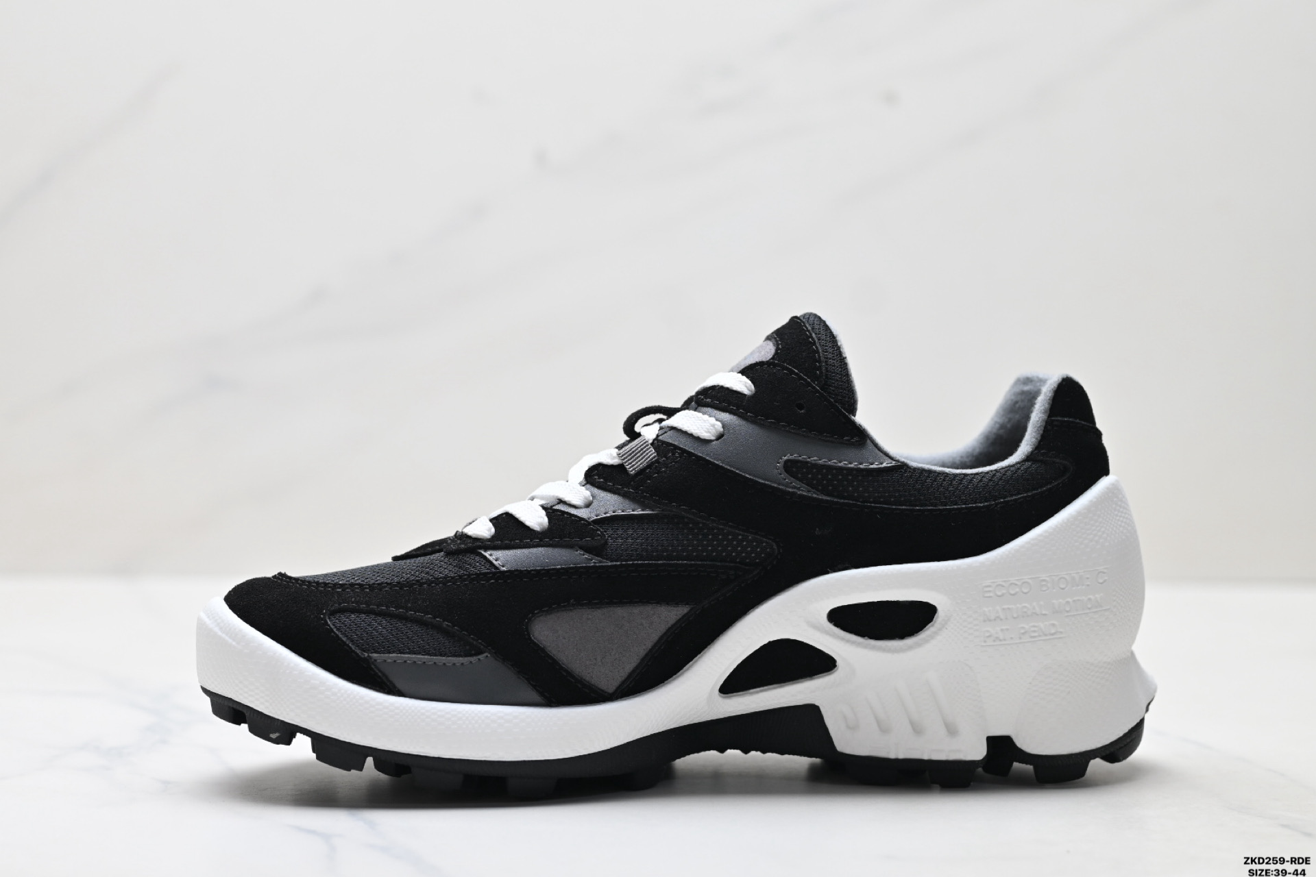 Ecco Biom C-Trail Zapatos para Senderismo de Cuero con Cordones para Hombre 4 i1756828120002 42 0 2
