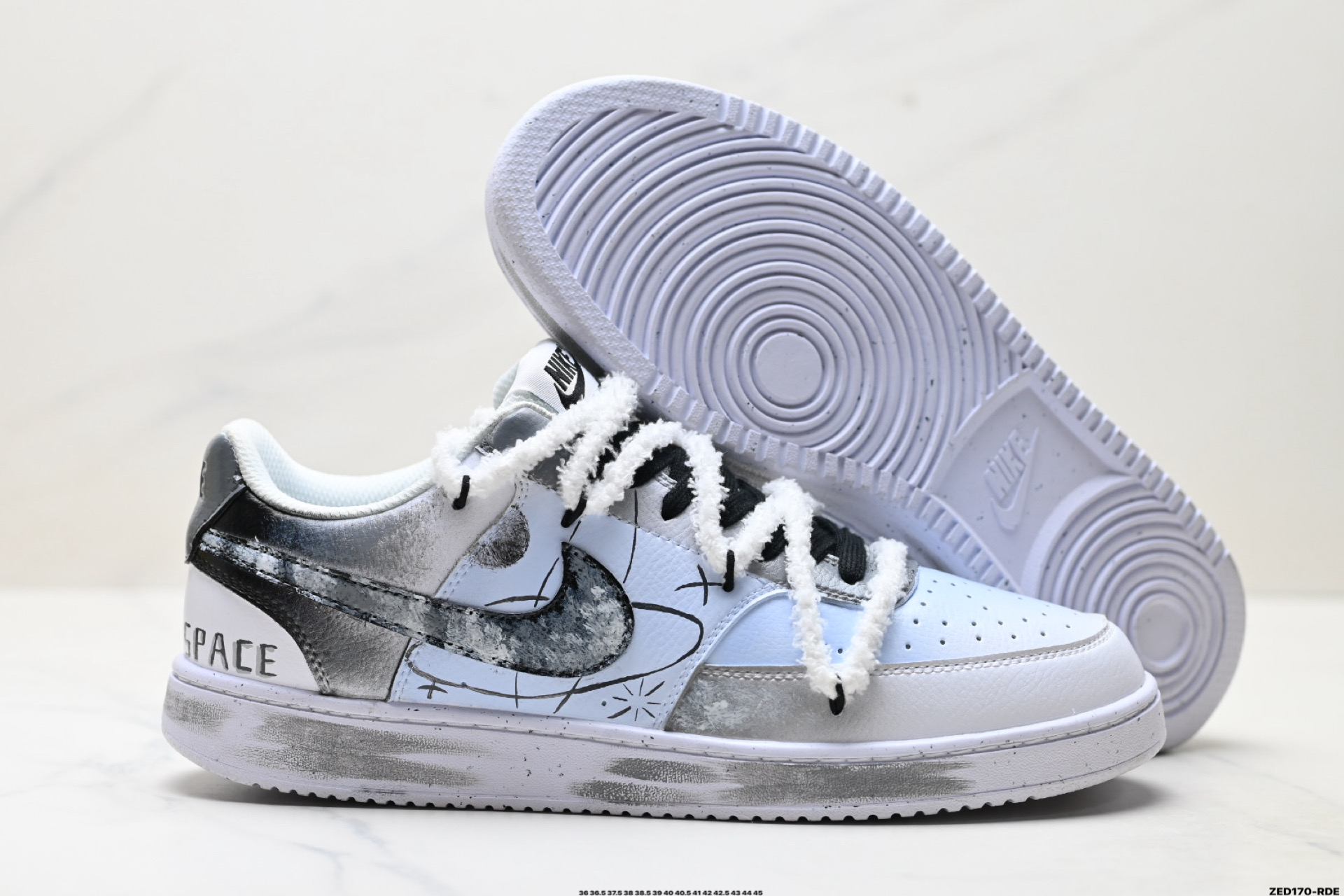 NIKE COURT VISION LO ‘DIY’定制 低帮百搭 透气休闲运动板鞋 DH2987-101