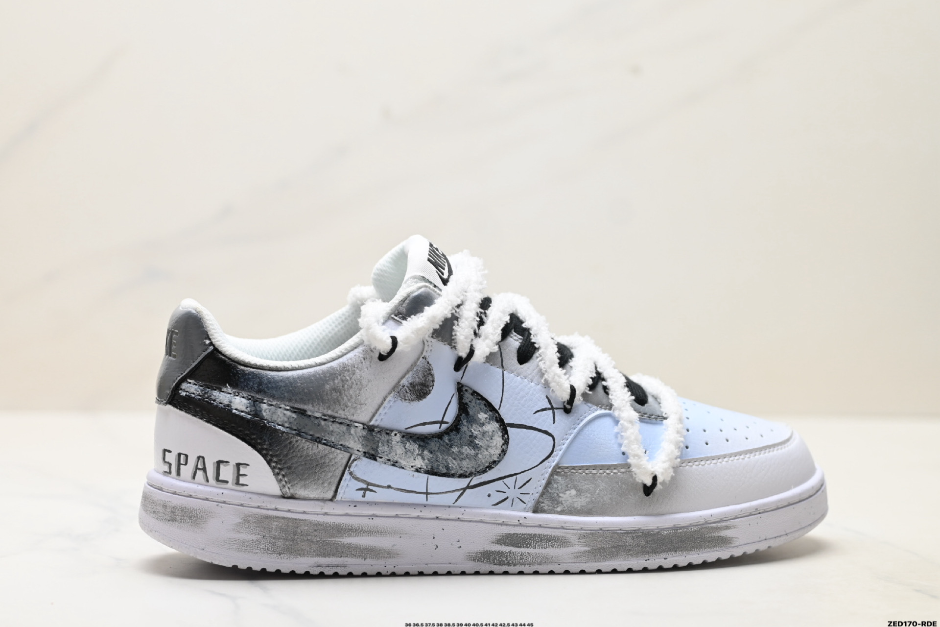 NIKE COURT VISION LO ‘DIY’定制 低帮百搭 透气休闲运动板鞋 DH2987-101