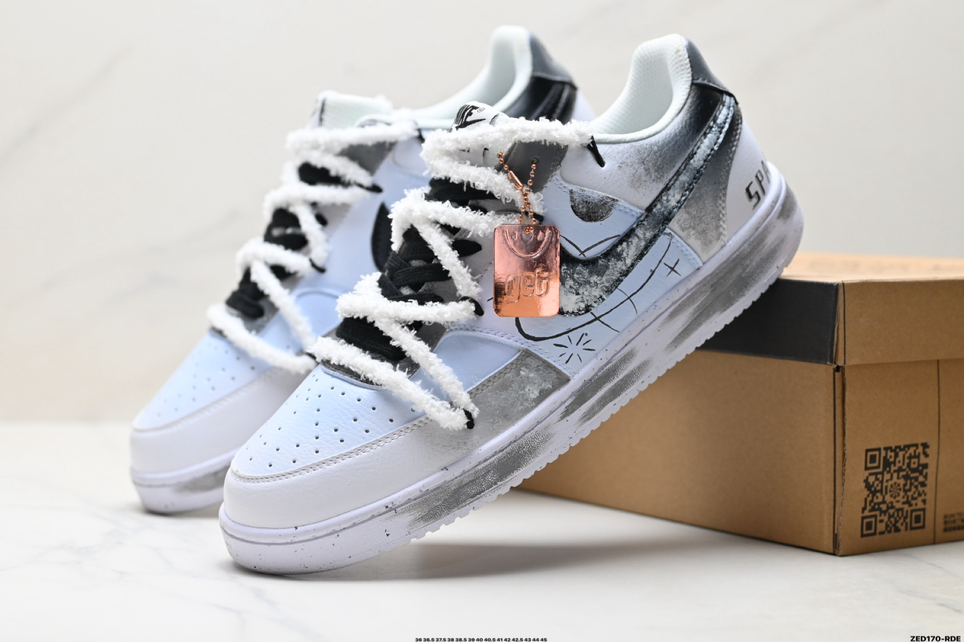 NIKE COURT VISION LO ‘DIY’定制 低帮百搭 透气休闲运动板鞋 DH2987-101