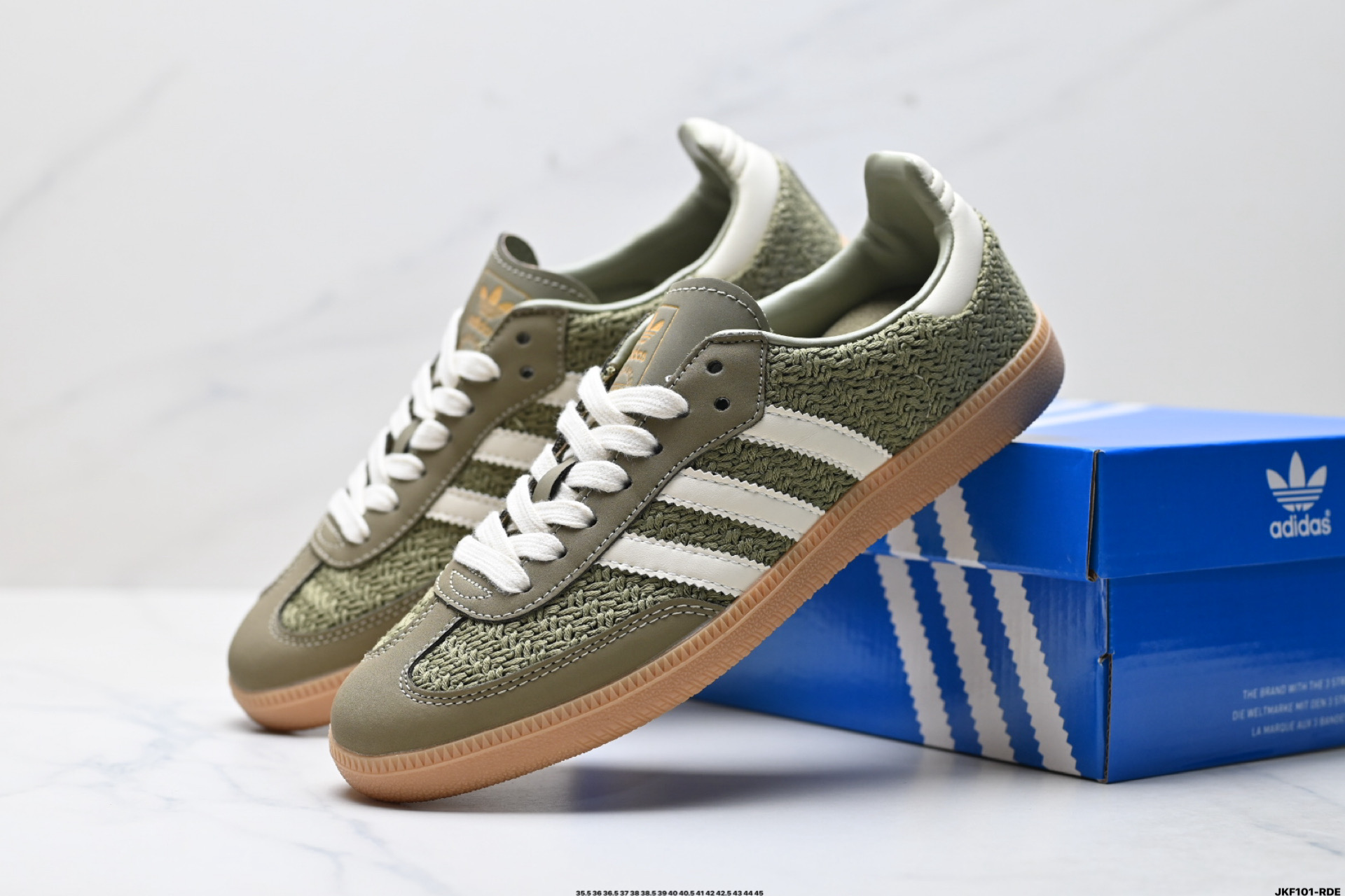 Adidas Originals Samba OG 阿迪达斯三叶草 桑巴舞系列绅士德训足球风百搭低帮休闲运动板鞋 JR9446