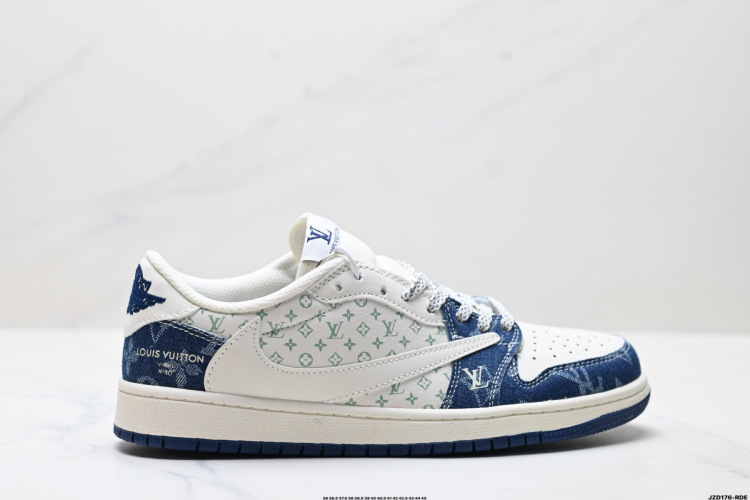 Louis Vuitton x Air Jordan 1 Low 'DIY': Lujo y estilo urbano fusionados. 15 Louis Vuitton x Air Jordan 1 Low ‘DIY’: Lujo y estilo urbano fusionados.