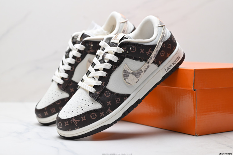 Nike Dunk Low Custom Louis Vuitton Sneakers Zapatos Casuales Unisex 1 Nike Dunk Low Custom Louis Vuitton Sneakers Zapatos Casuales Unisex