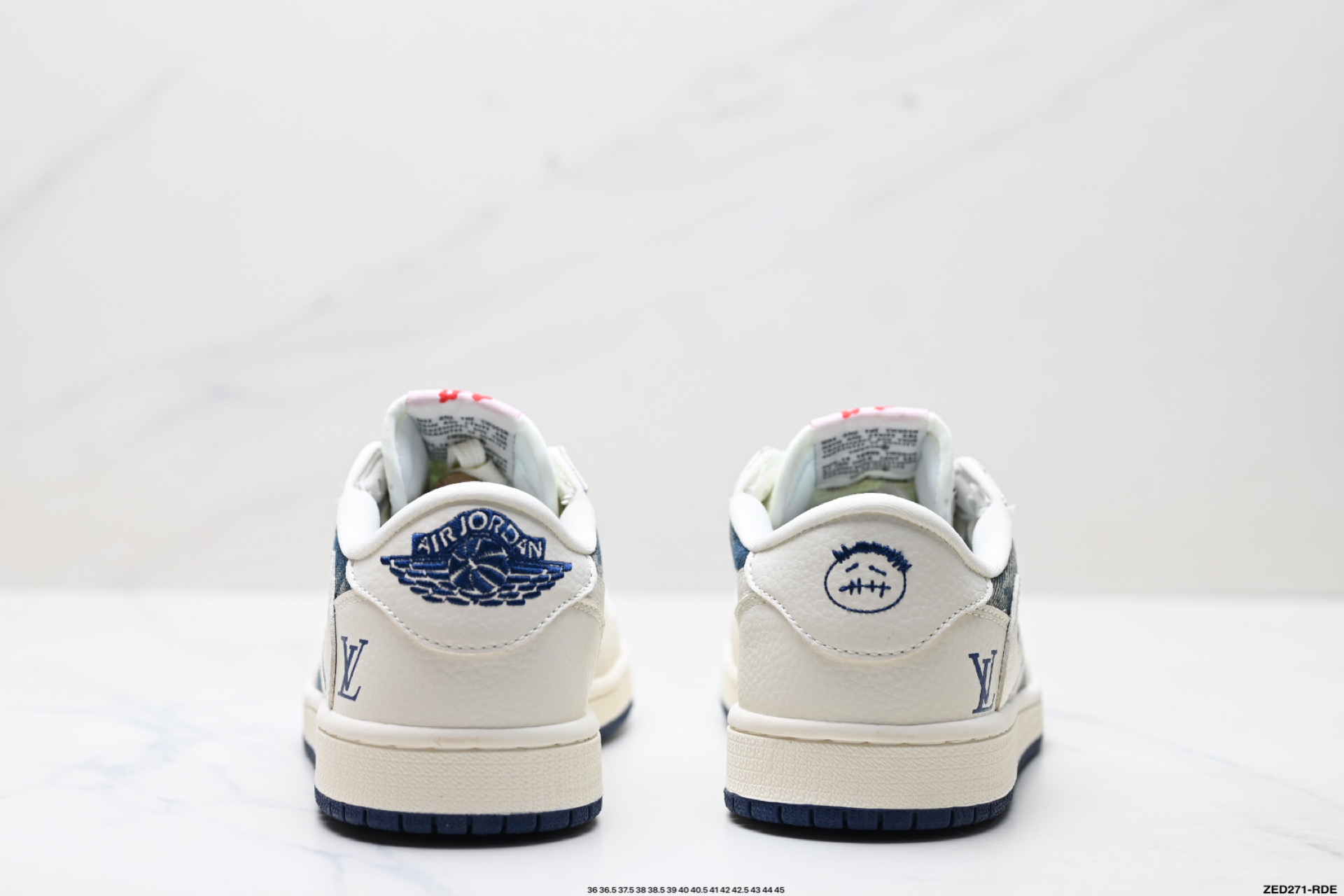 Nike Air Jordan 1 x Travis Scott AJ1倒勾 乔一倒钩 ‘DIY’定制 耐克 低帮文化篮球鞋 LD2028-044