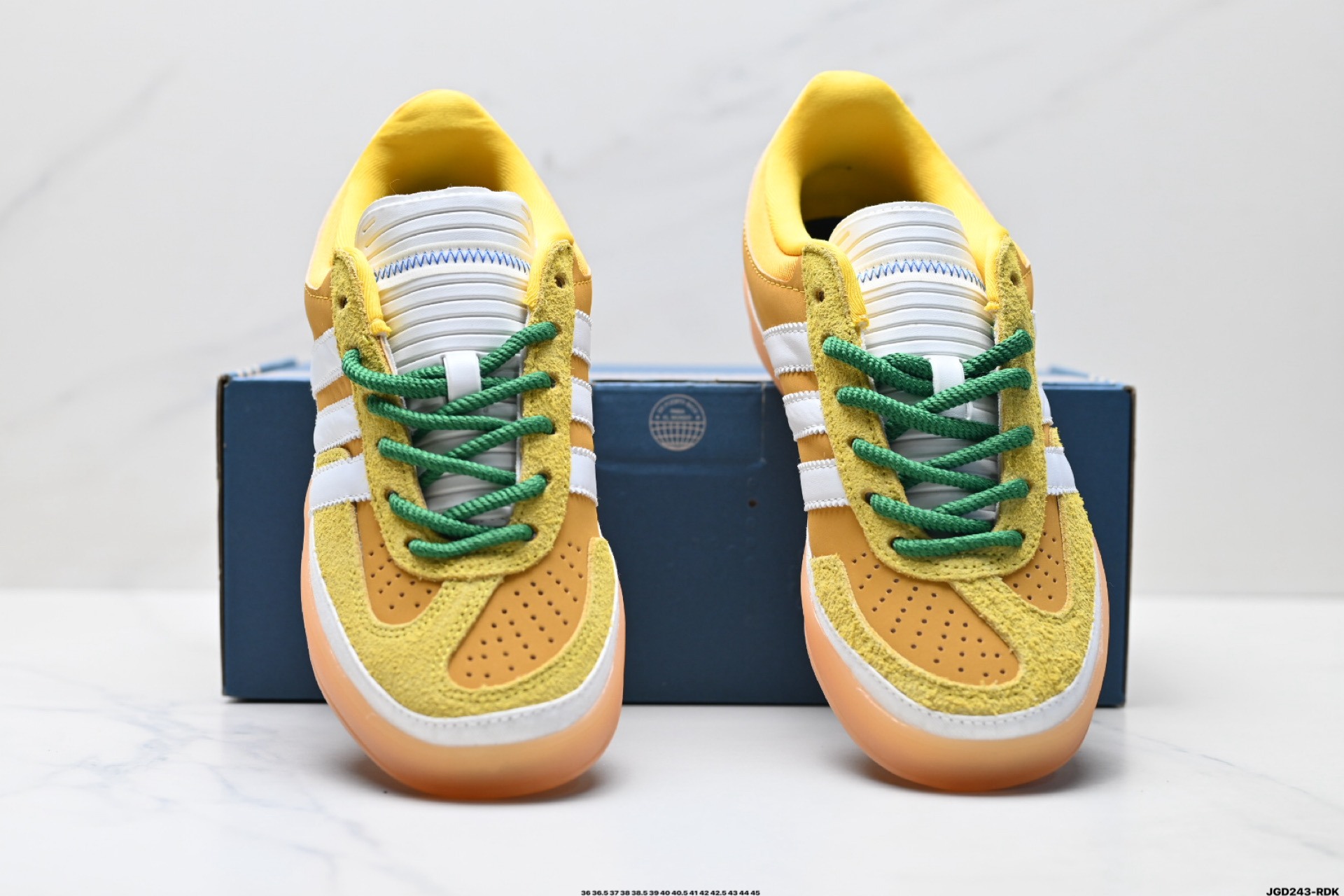 Bad Bunny x Adidas Originals Gazelle INdoor 三叶草休闲防滑耐磨低帮板鞋 JS5051