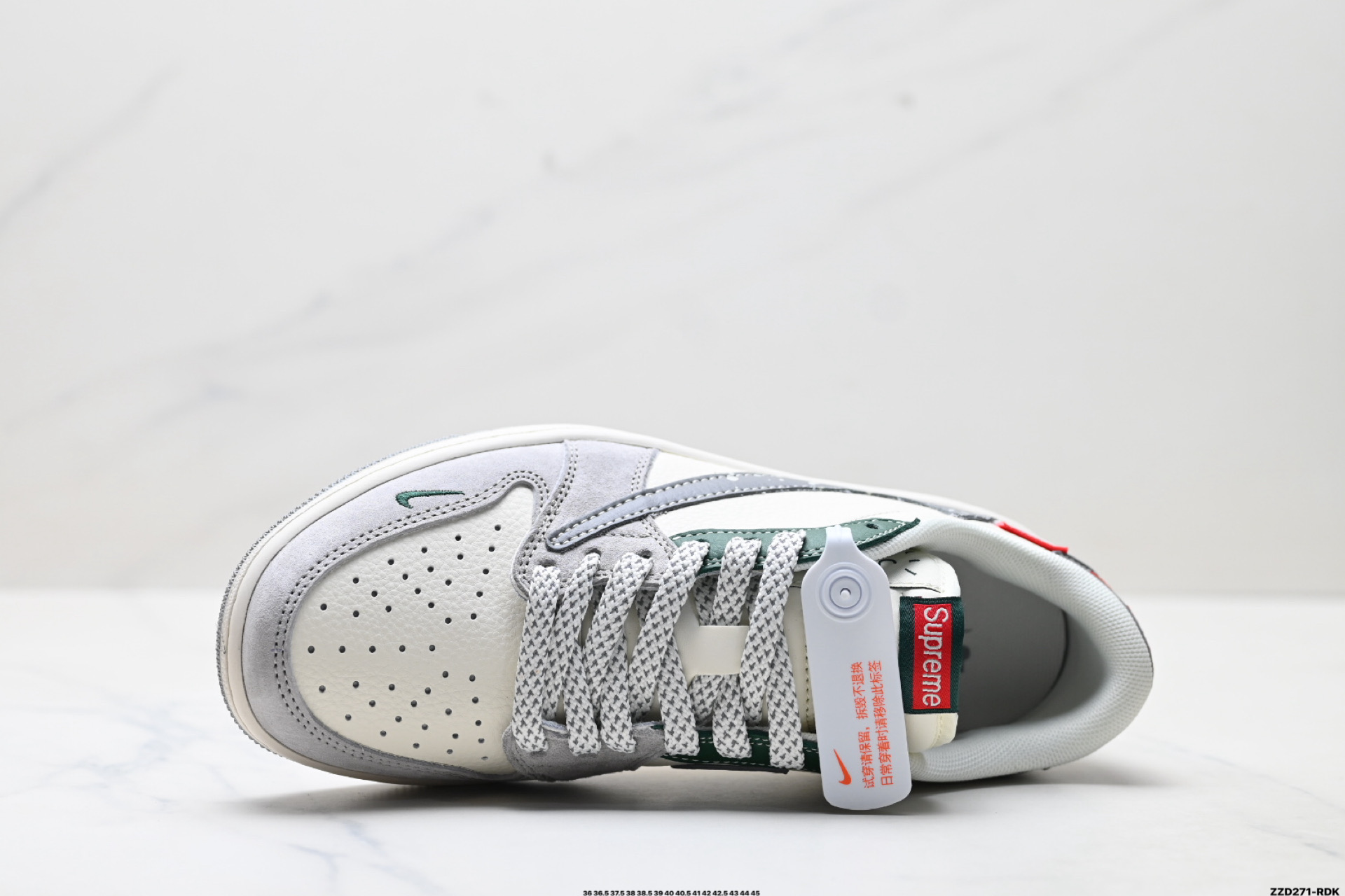 Nike Air Jordan 1 x Travis Scott AJ1倒勾 乔一倒钩 ‘DIY’定制 耐克 低帮文化篮球鞋 HS8068-043