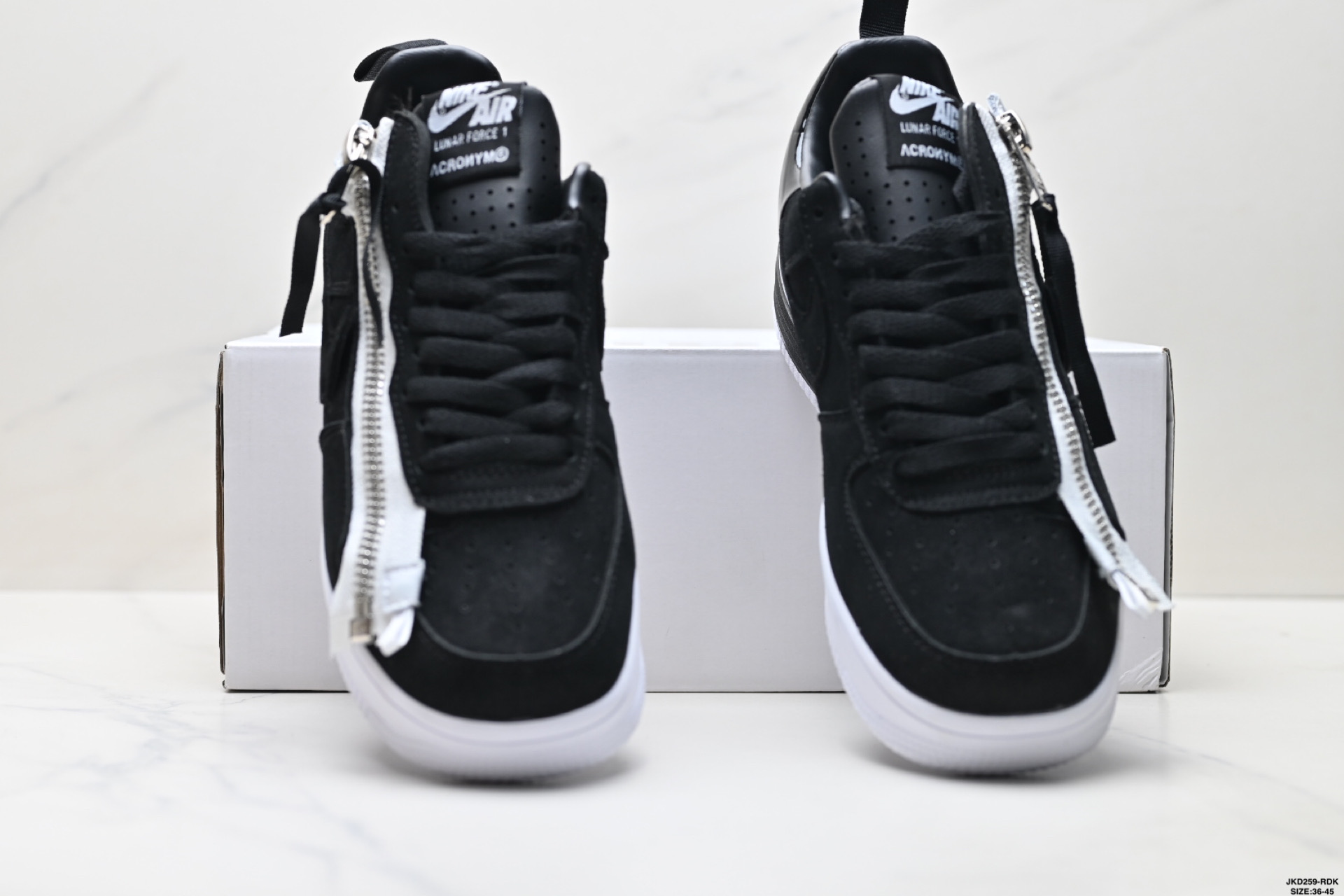 Acronym x Nike Lunar force 1 空军联名款 拉链 休闲 包裹性耐磨 低帮 板鞋 698699-001