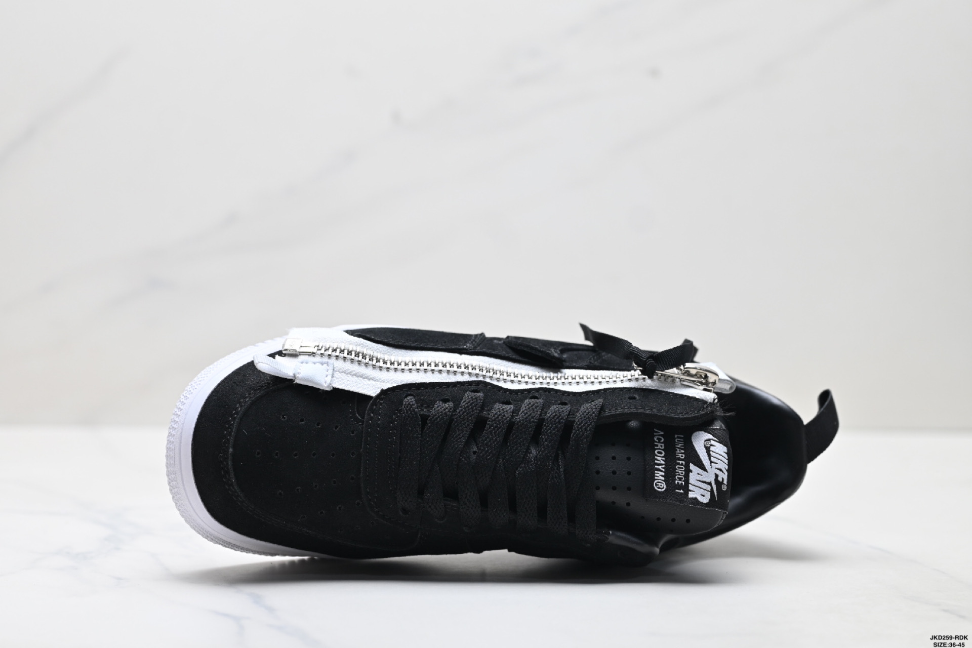 Acronym x Nike Lunar force 1 空军联名款 拉链 休闲 包裹性耐磨 低帮 板鞋 698699-001