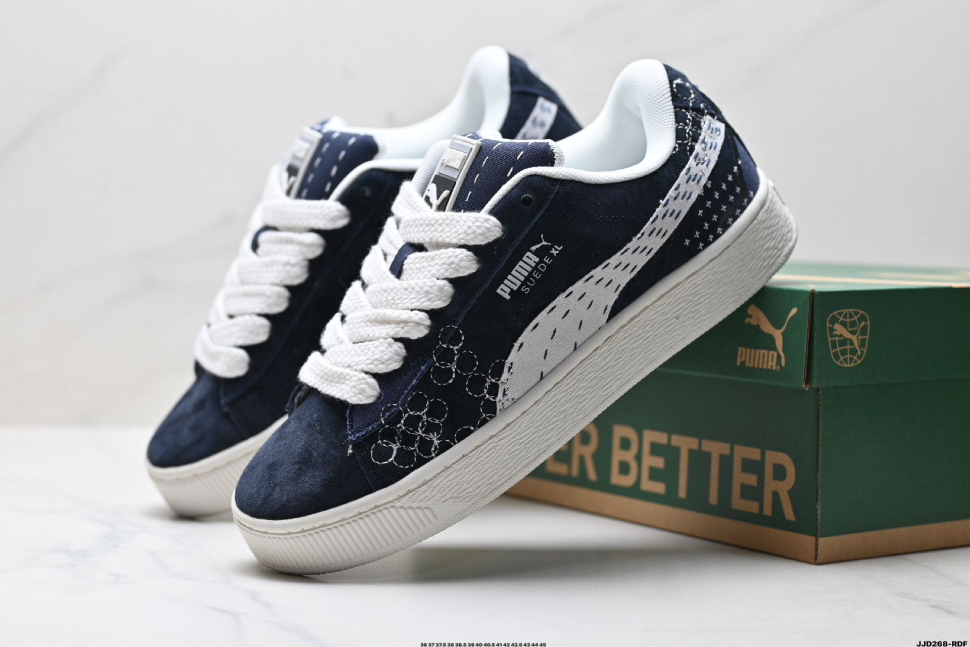 Puma Suede XL 复古单品 彪马 防滑耐磨低帮德训板鞋 395777-02